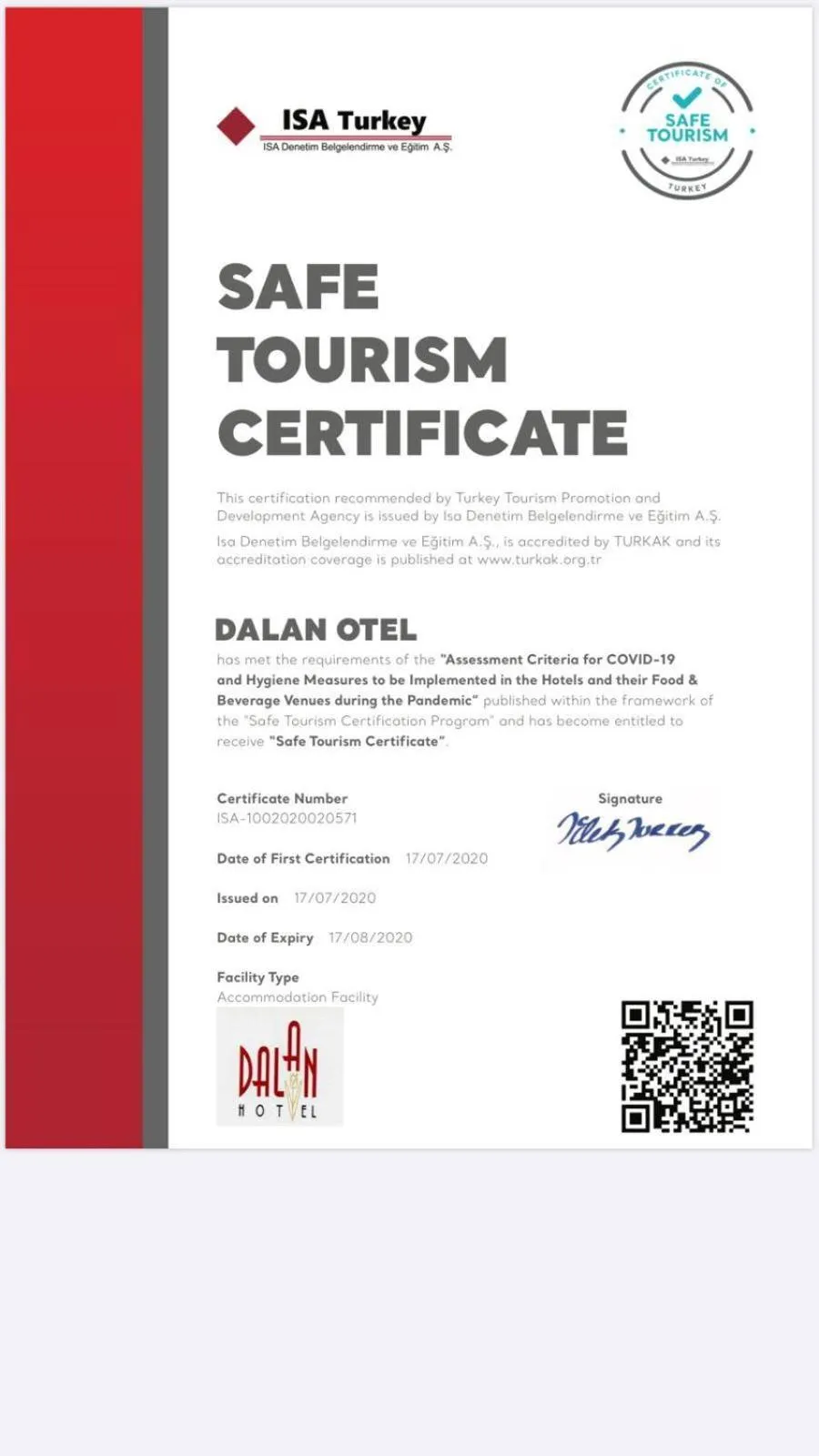 Property logo or sign in Dalan Otel