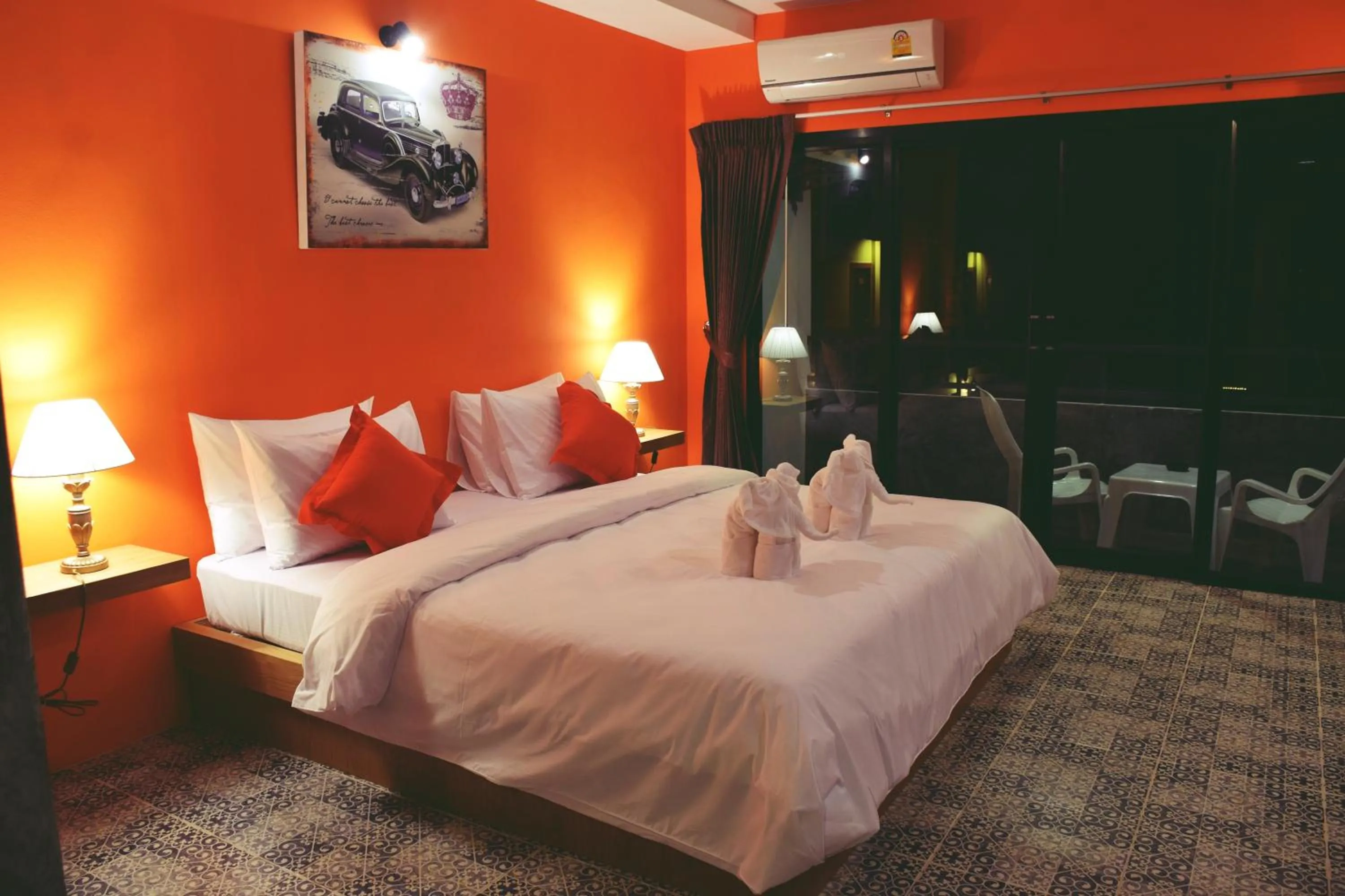 Photo of the whole room, Bed in At Home Khaolak