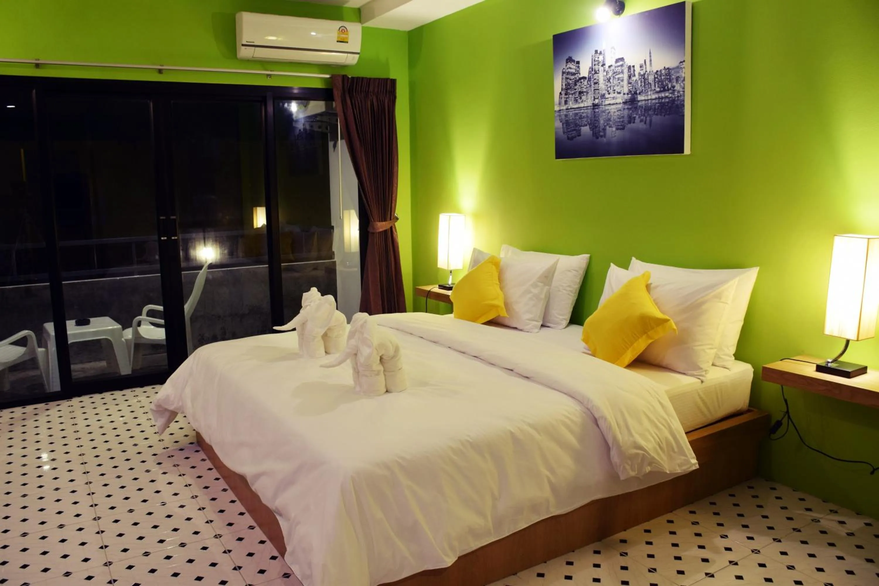 Photo of the whole room, Bed in At Home Khaolak