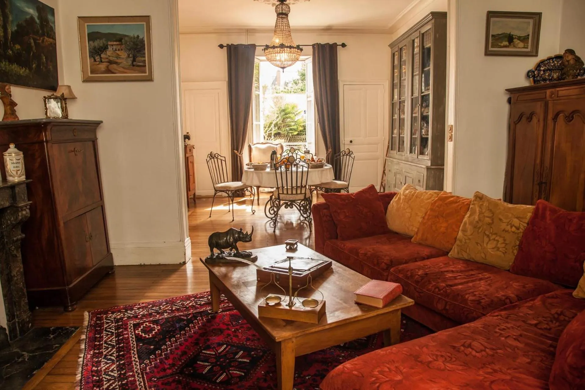 Living room in La Pause Angevine