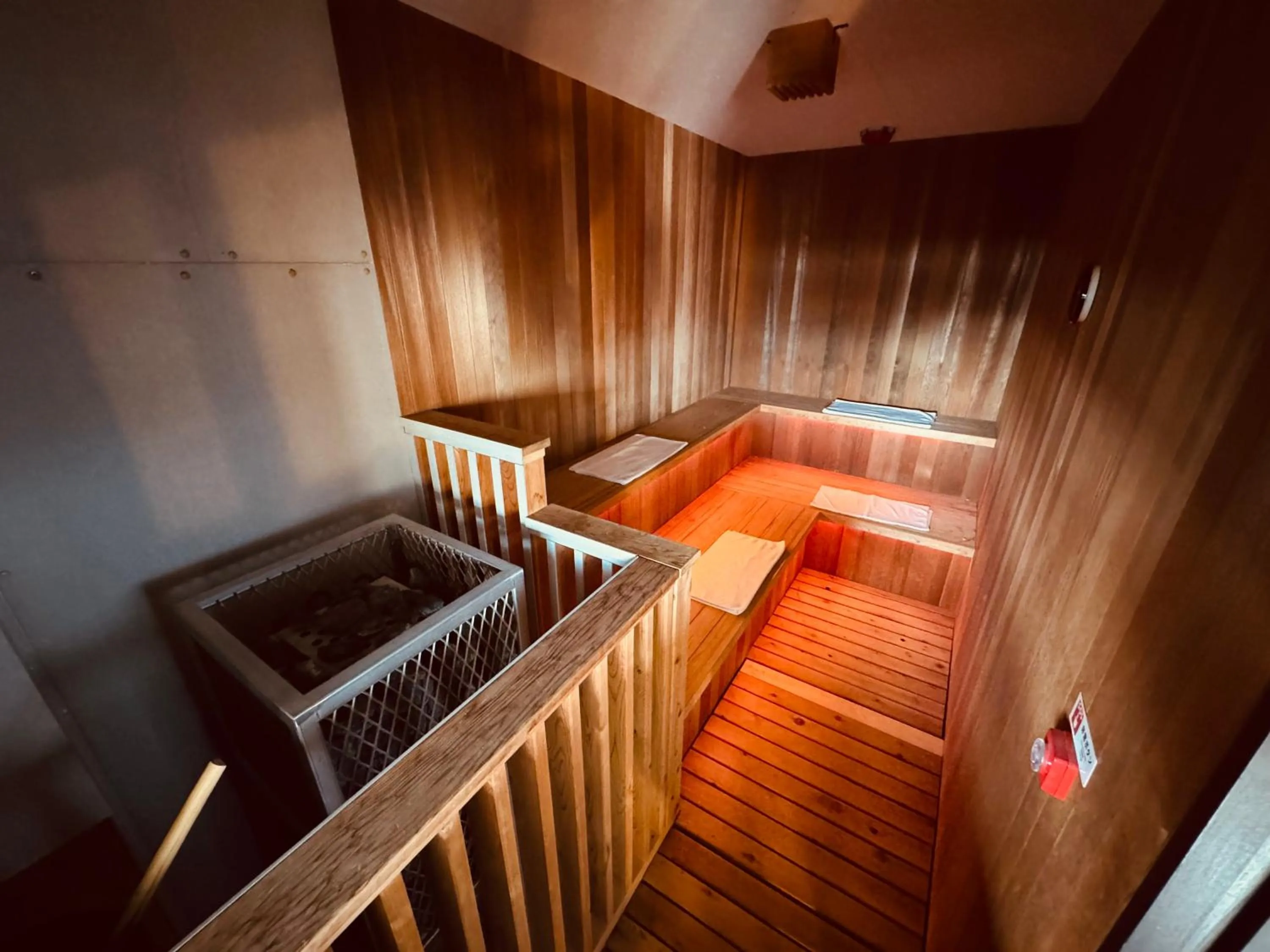 Open Air Bath, Bed in Shoji Lake Hotel