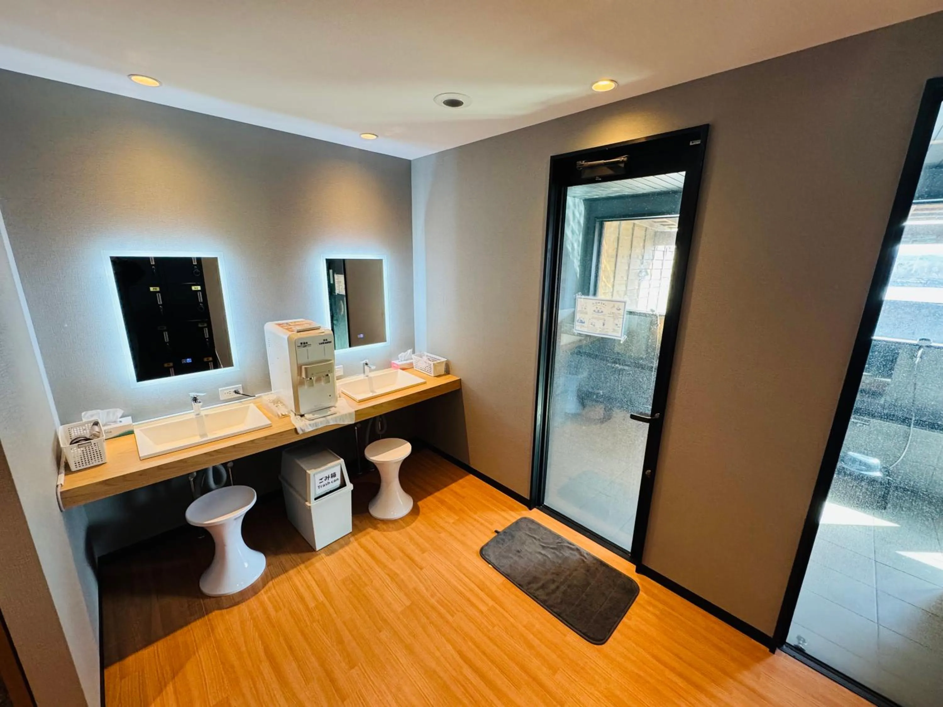 Open Air Bath in Shoji Lake Hotel