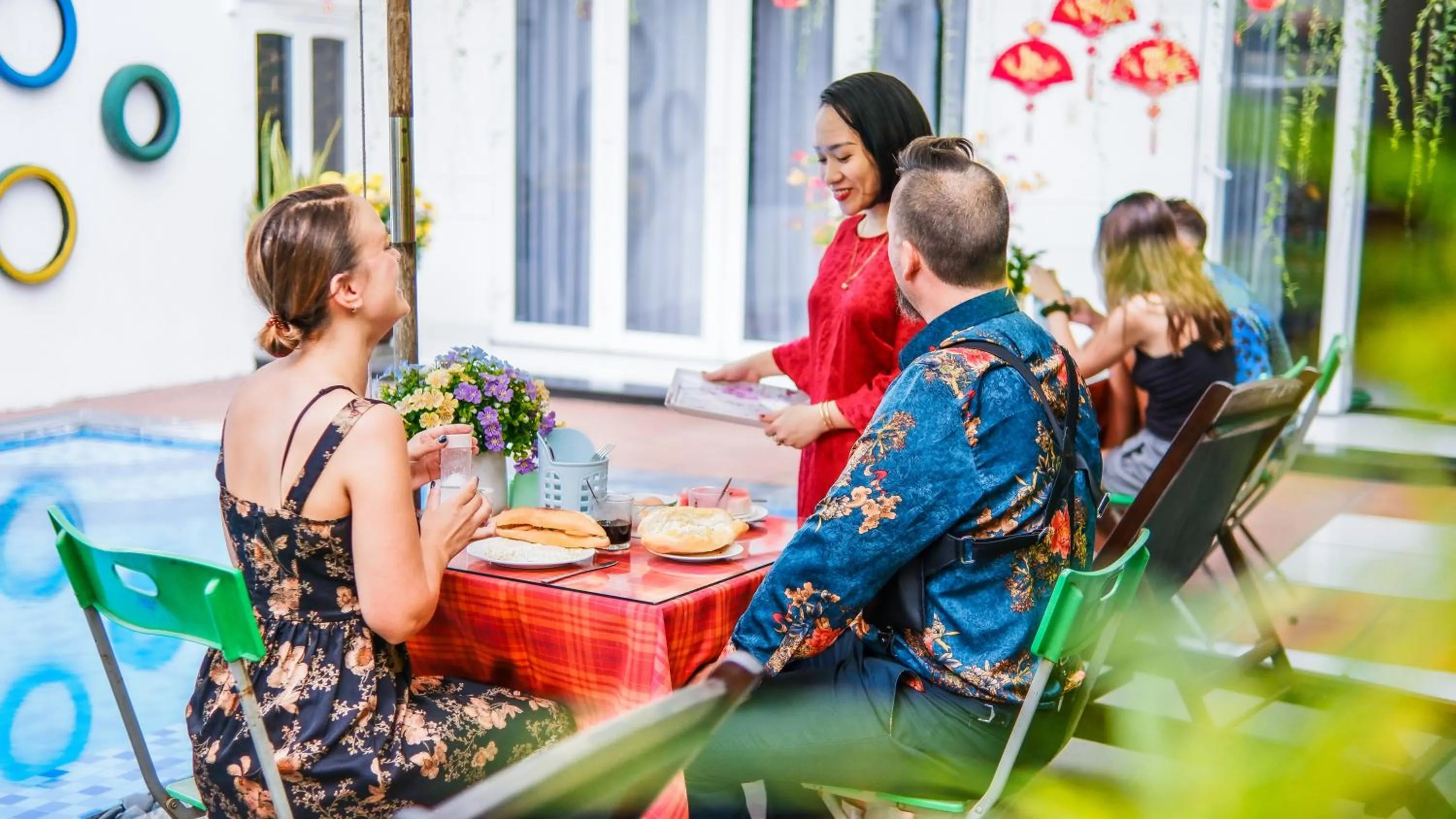 group of guests in Oleander Garden Homestay