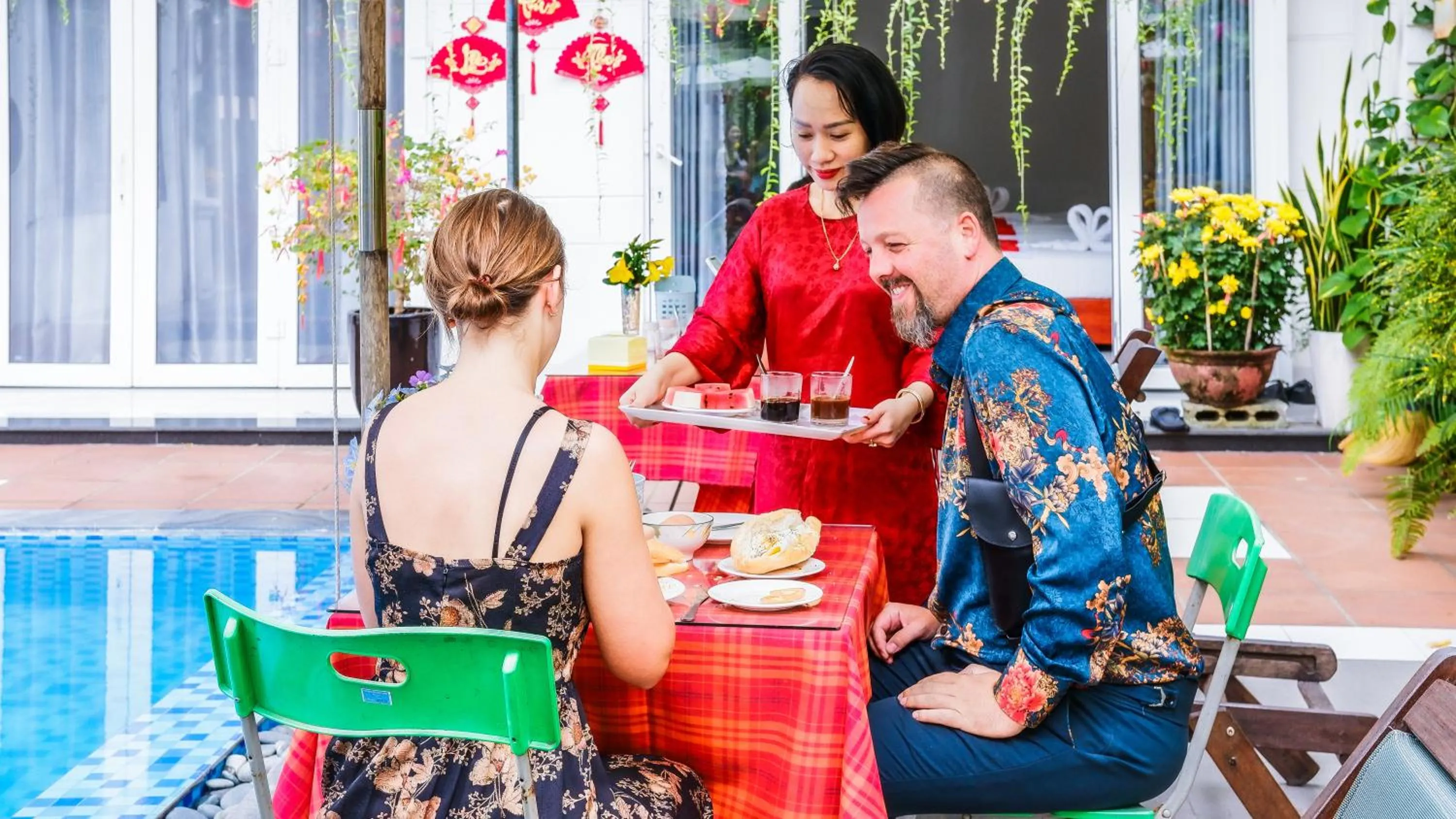 Pool view in Oleander Garden Homestay