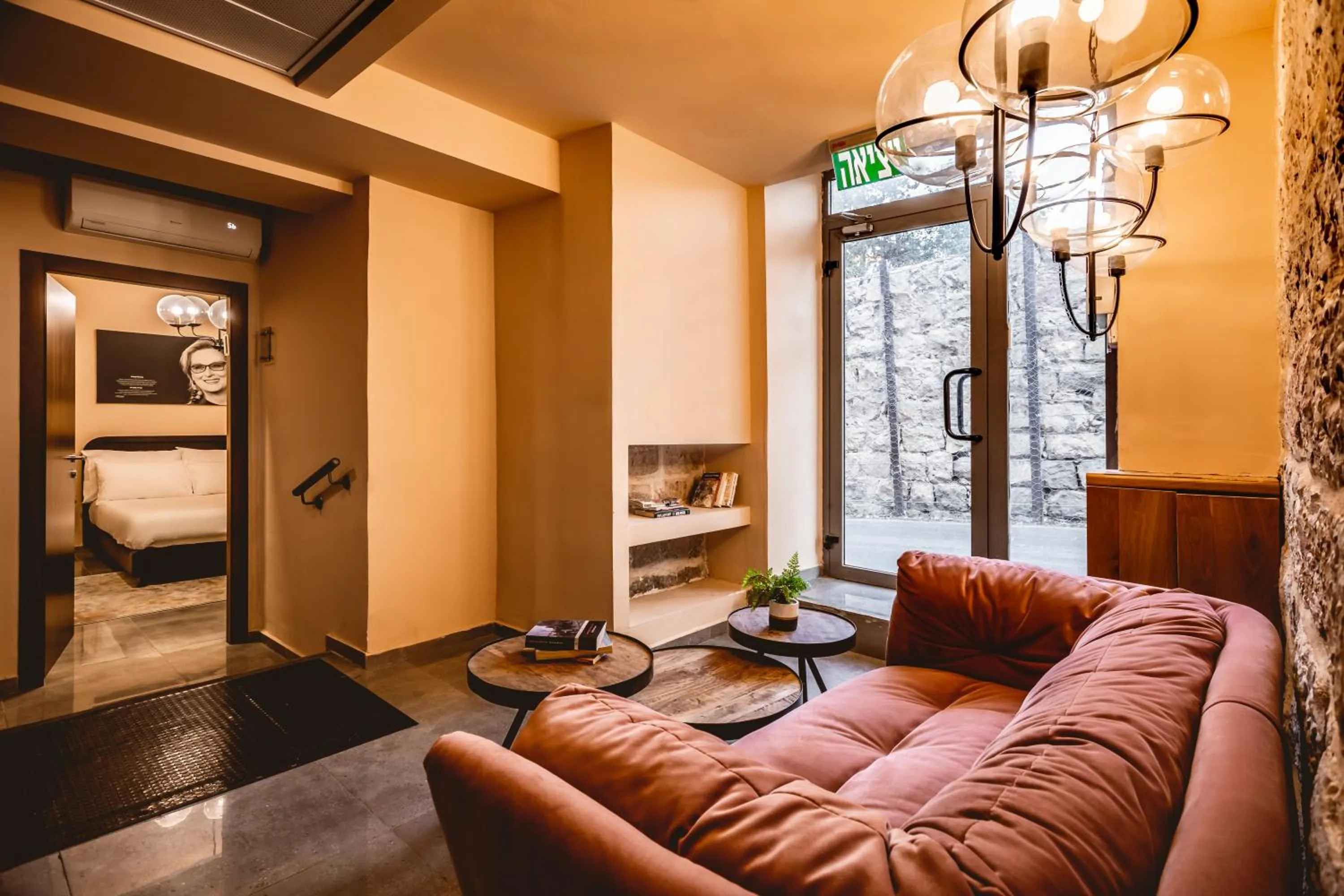 Seating area in Heleni Hotel