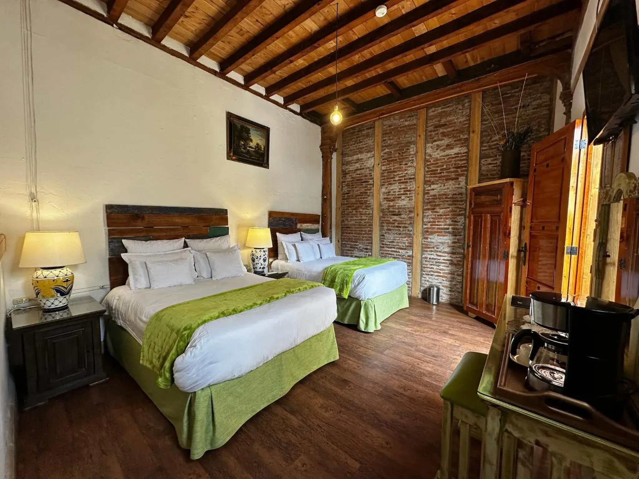 Double Room with Two Double Beds in Casa Morasan Hotel-Boutique Double Room with Two Double Beds in Casa Morasan Hotel-Boutique