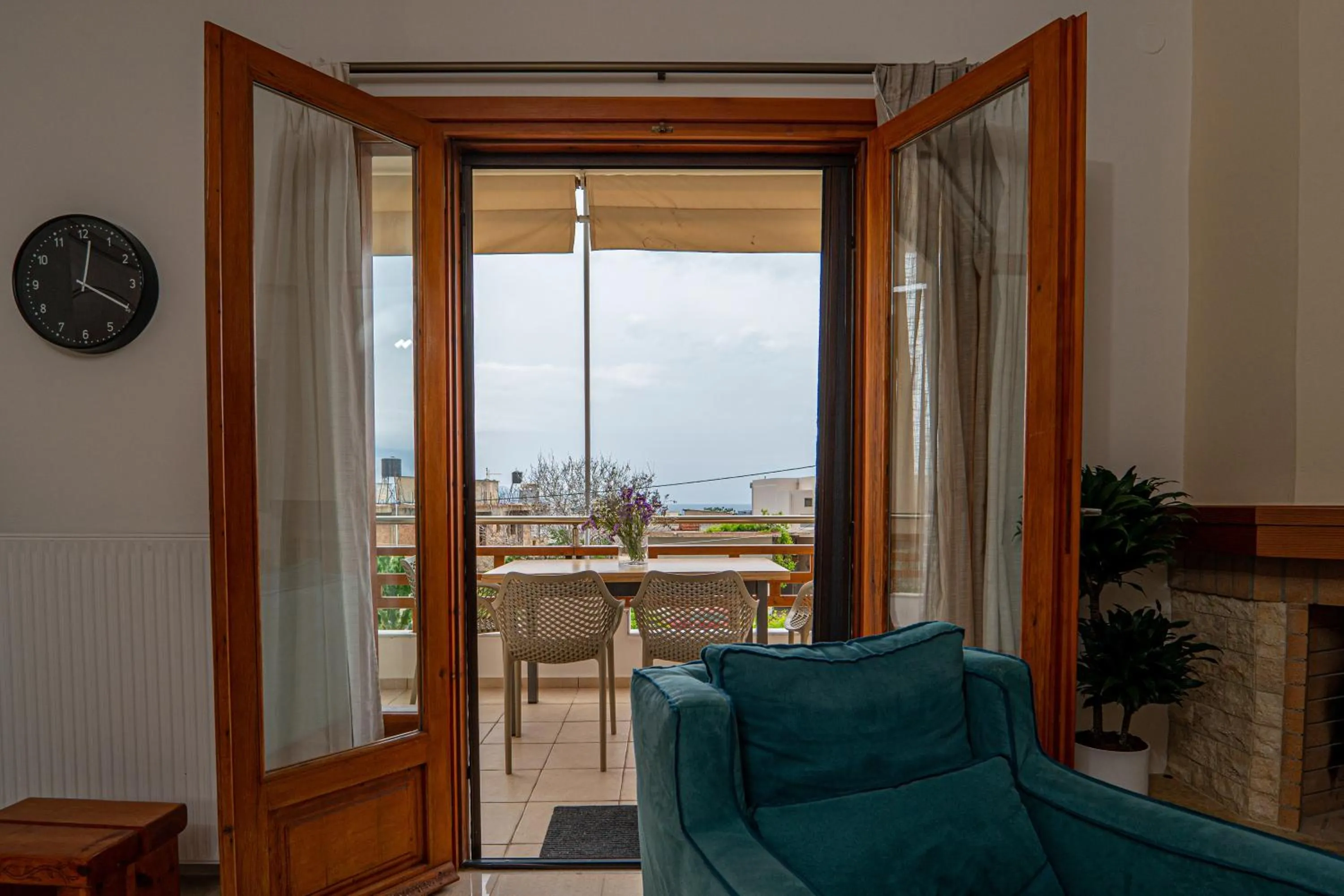 Balcony/Terrace in Contemporary 2 bedroom apt 5 min walk from Kissamos center