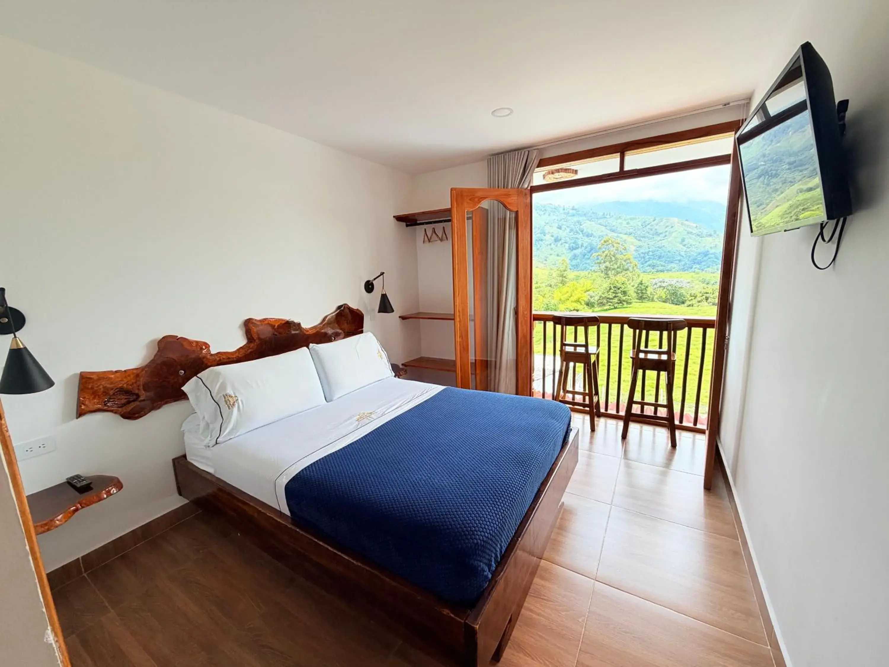 Double Room with Mountain View in Hospedaje Vista Hermosa Salento Double Room with Mountain View in Hospedaje Vista Hermosa Salento