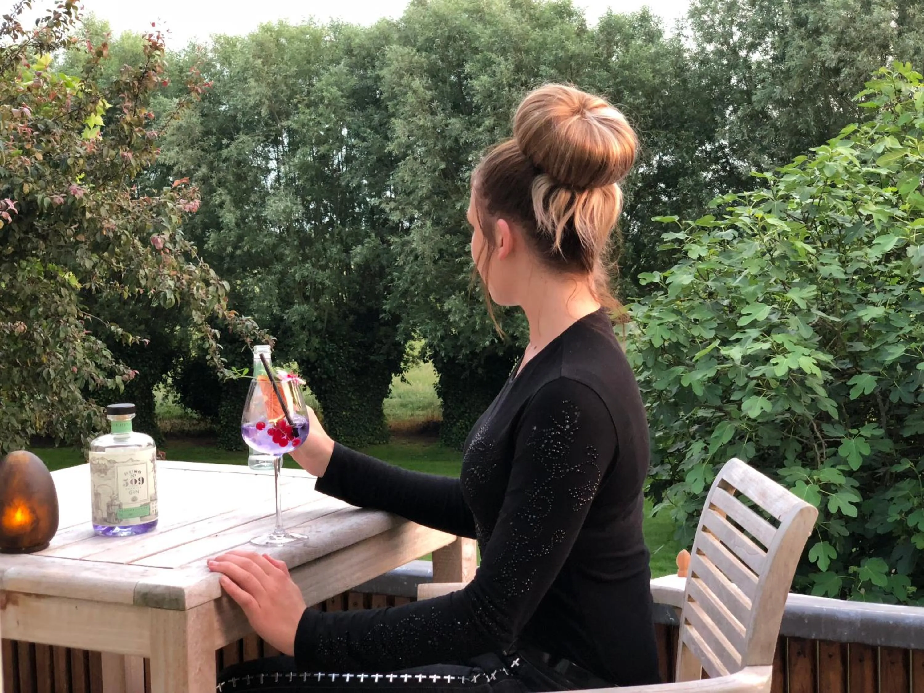 Garden view in De Gouden Klokke