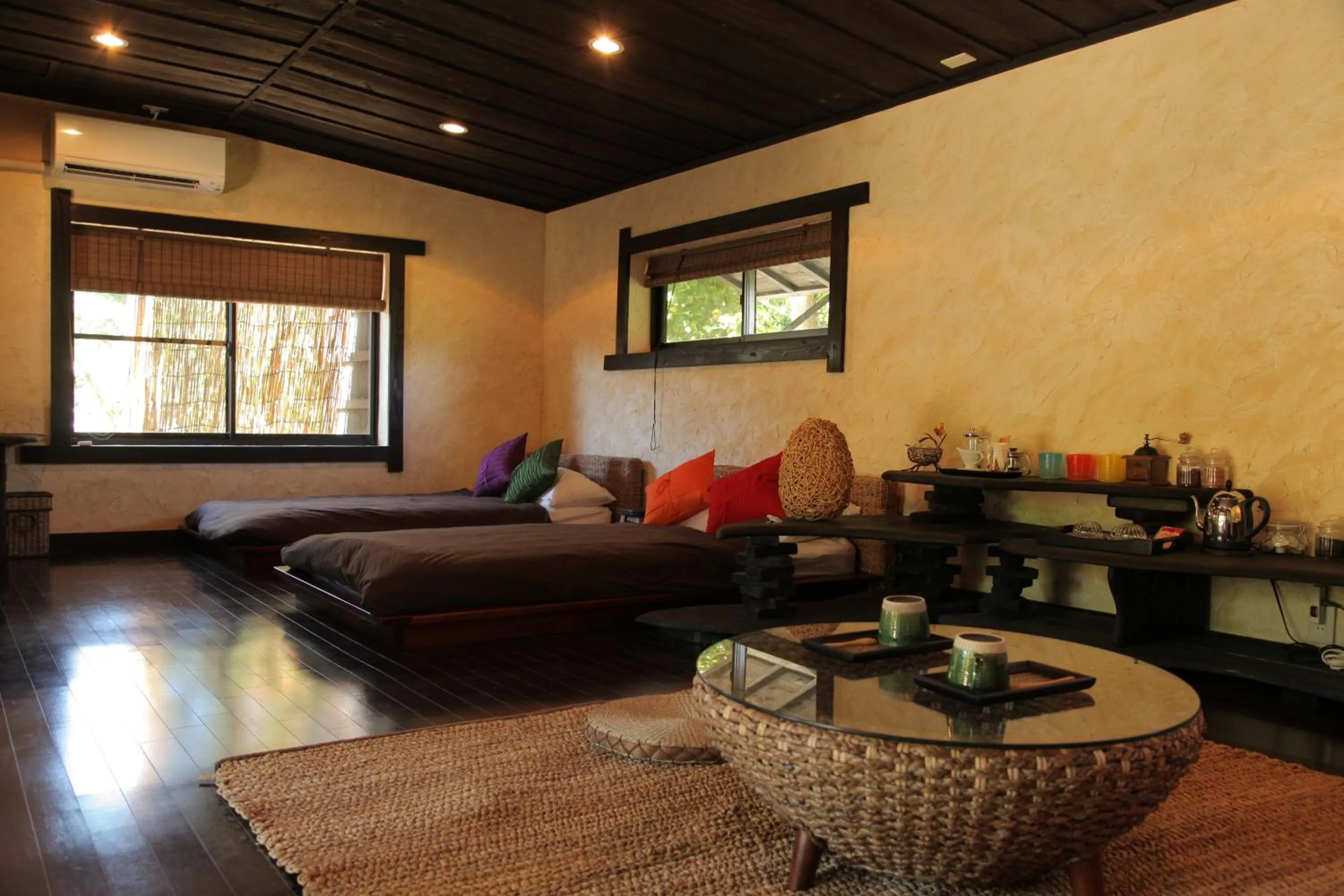 Photo of the whole room, Bed in Taketomijima Akaneya