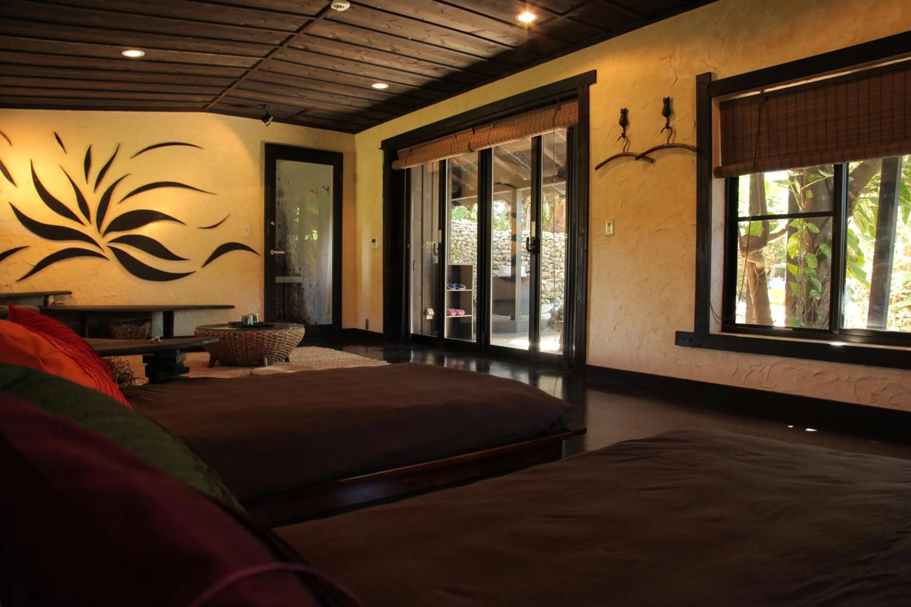 Photo of the whole room, Bed in Taketomijima Akaneya