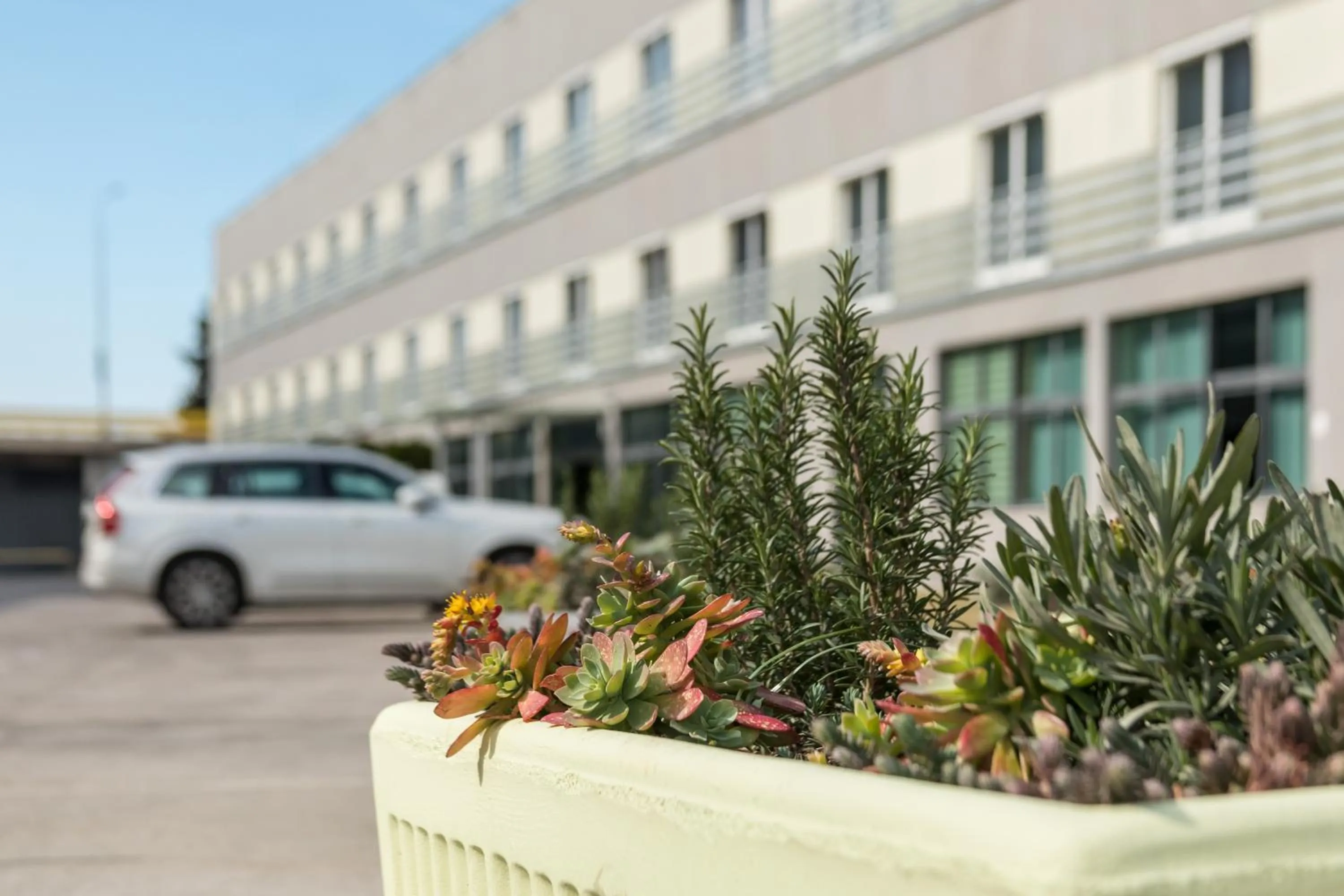 Property building in Hotel Mondo