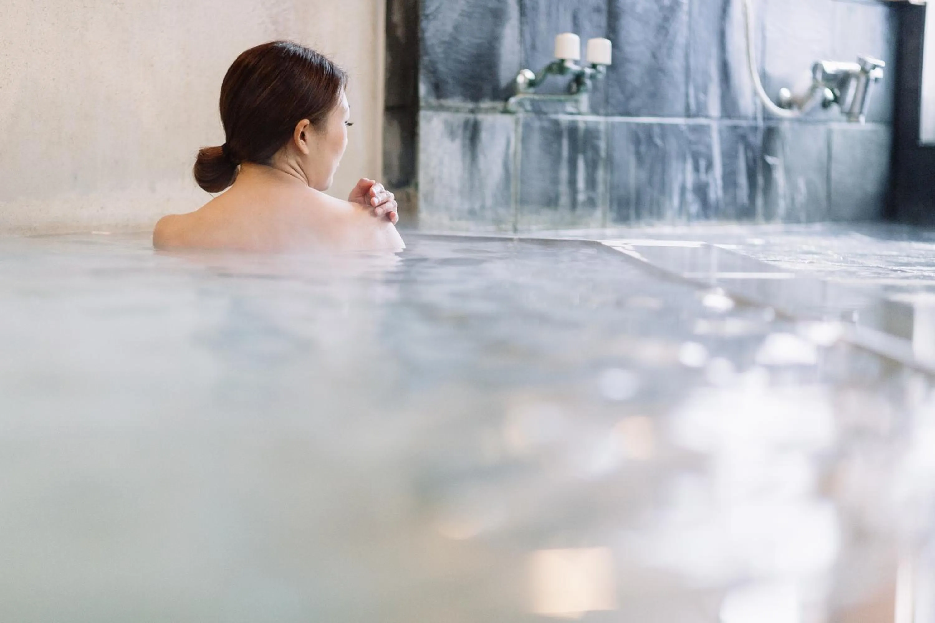 Hot Spring Bath in Hisaeya Ryokan
