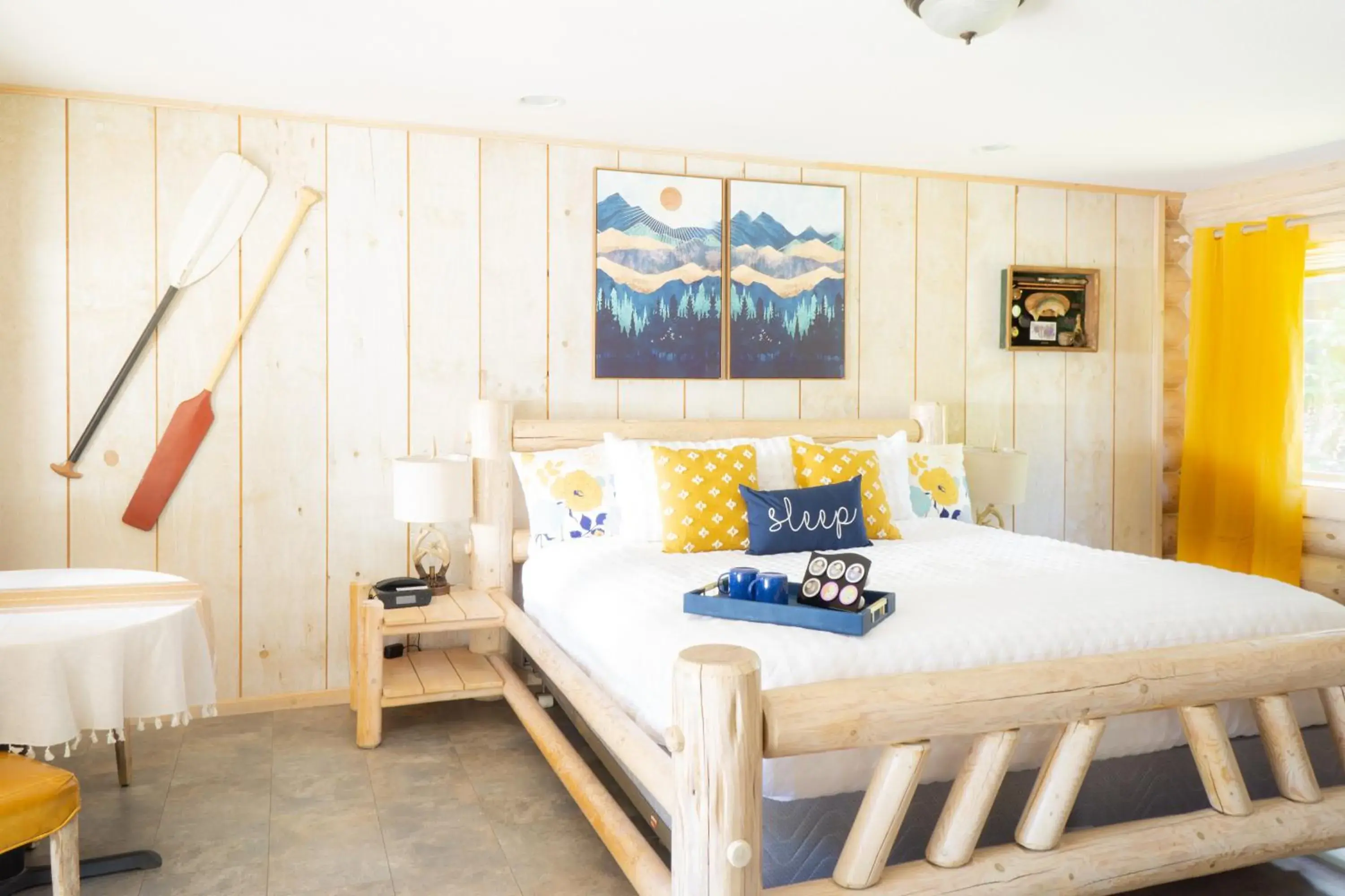 Bed in Log Inn Bonners Ferry Bed in Log Inn Bonners Ferry