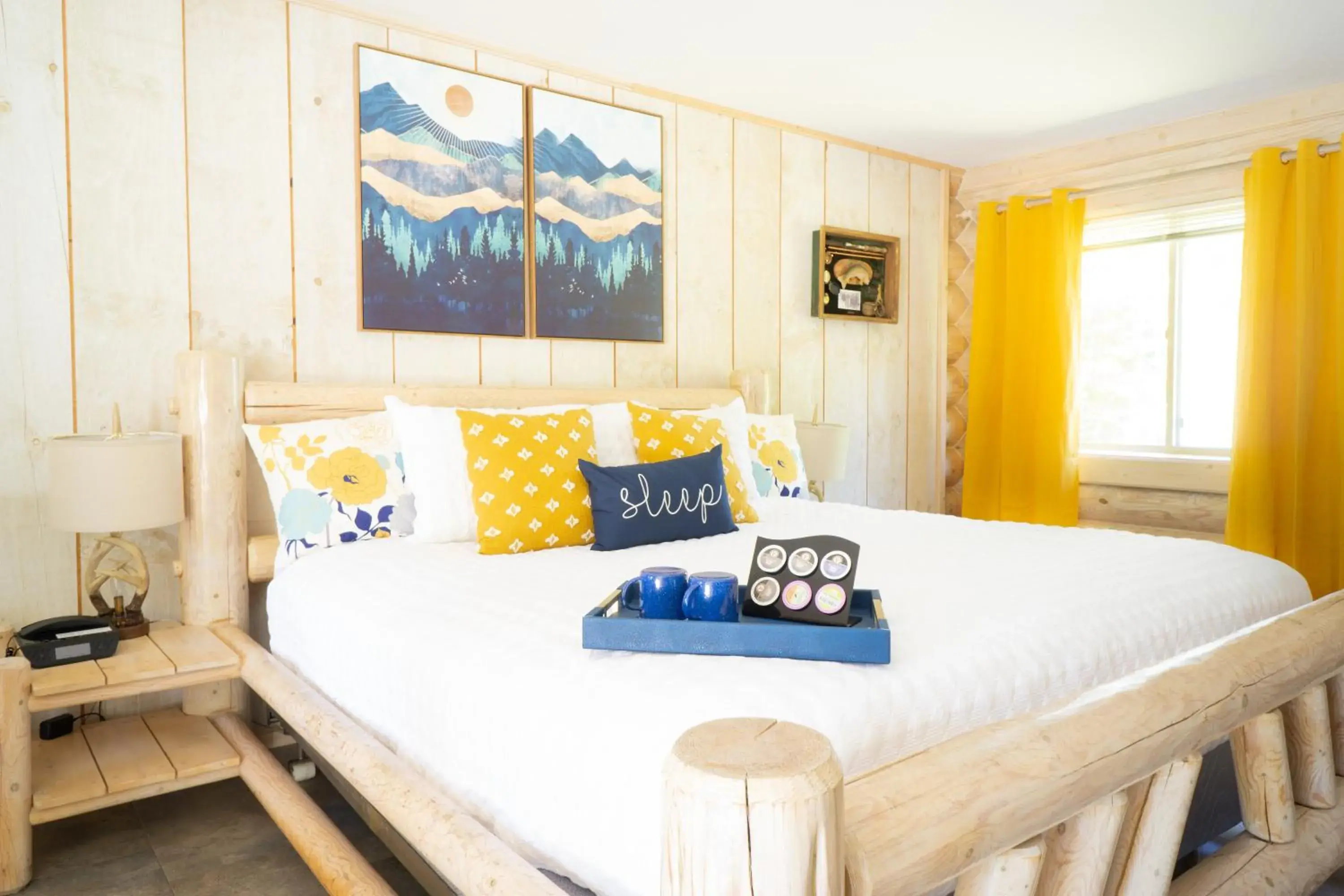 Bed in Log Inn Bonners Ferry Bed in Log Inn Bonners Ferry