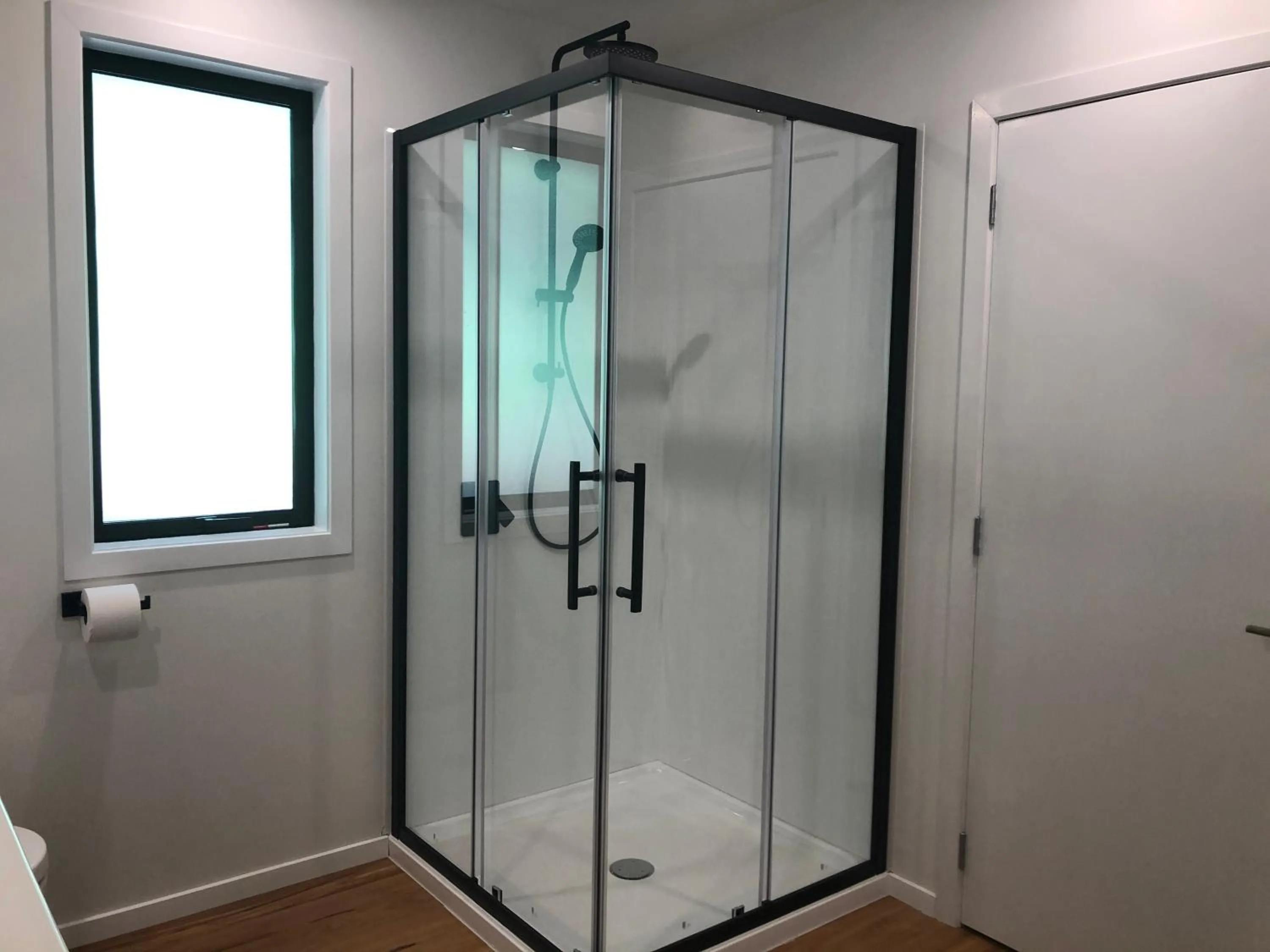 Shower in The Lodge At Te Rawa