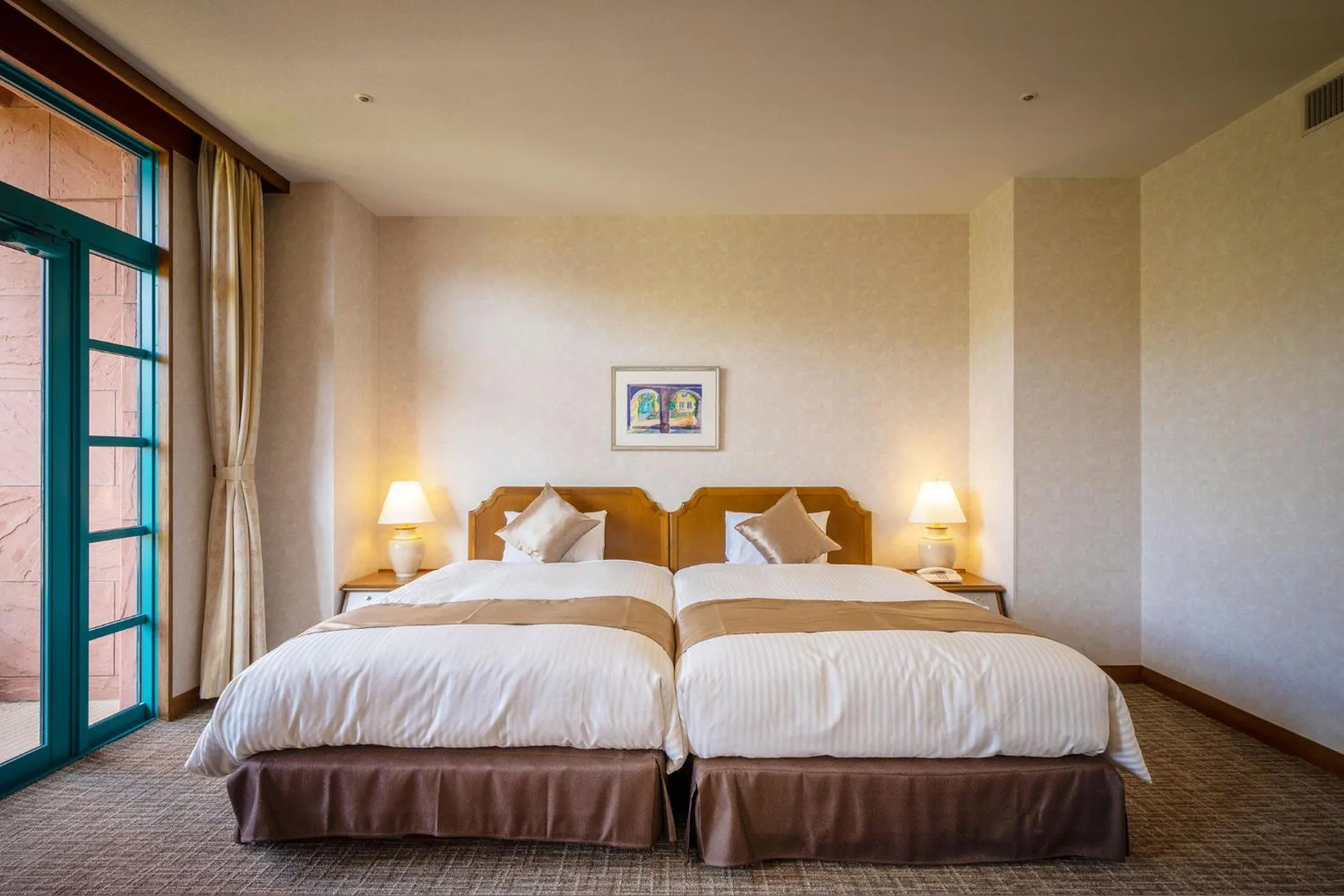 Bed in Ooedo Onsen Monogatari Premium Saikaibashi