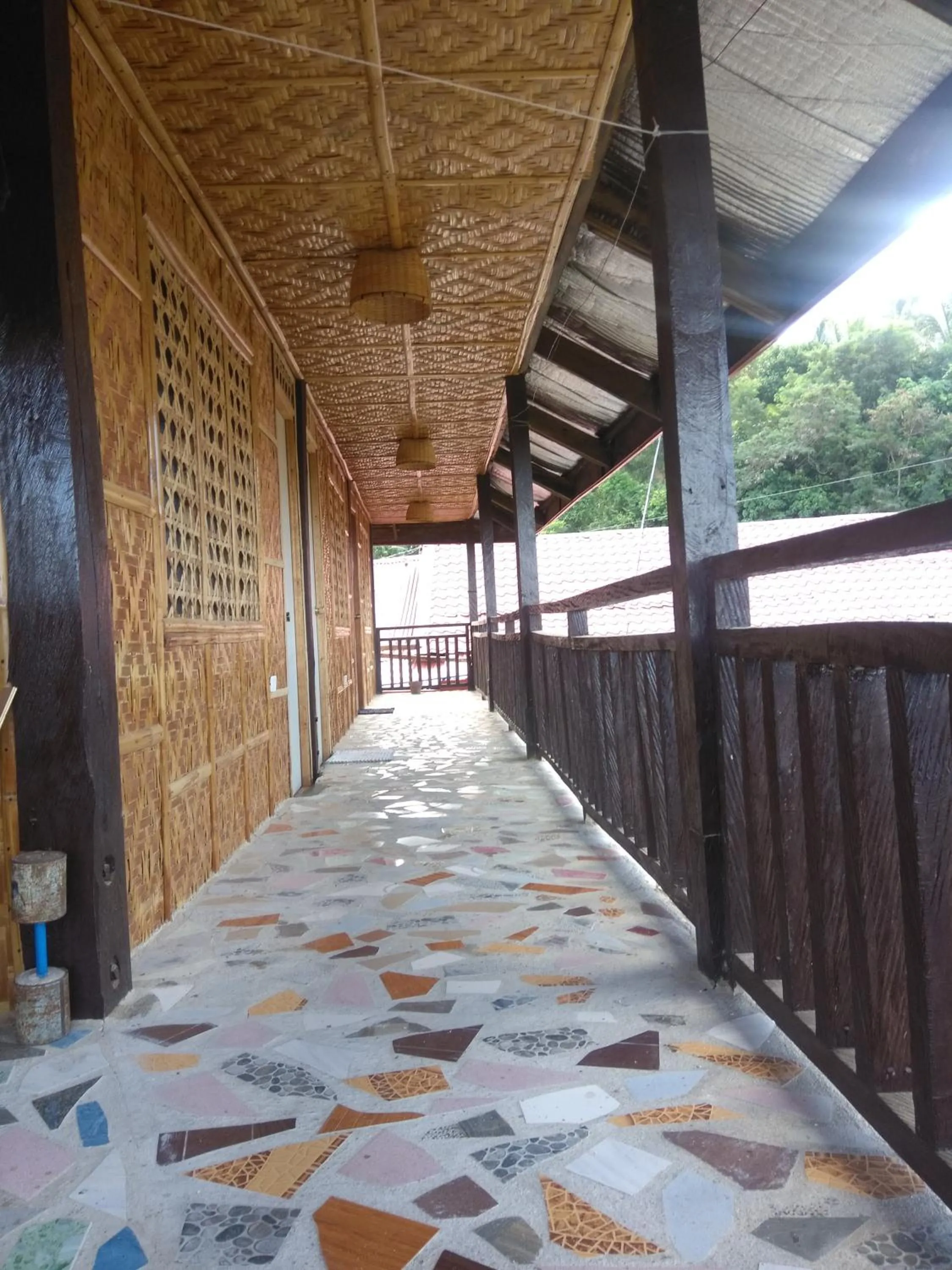 Patio in Overview Hostel