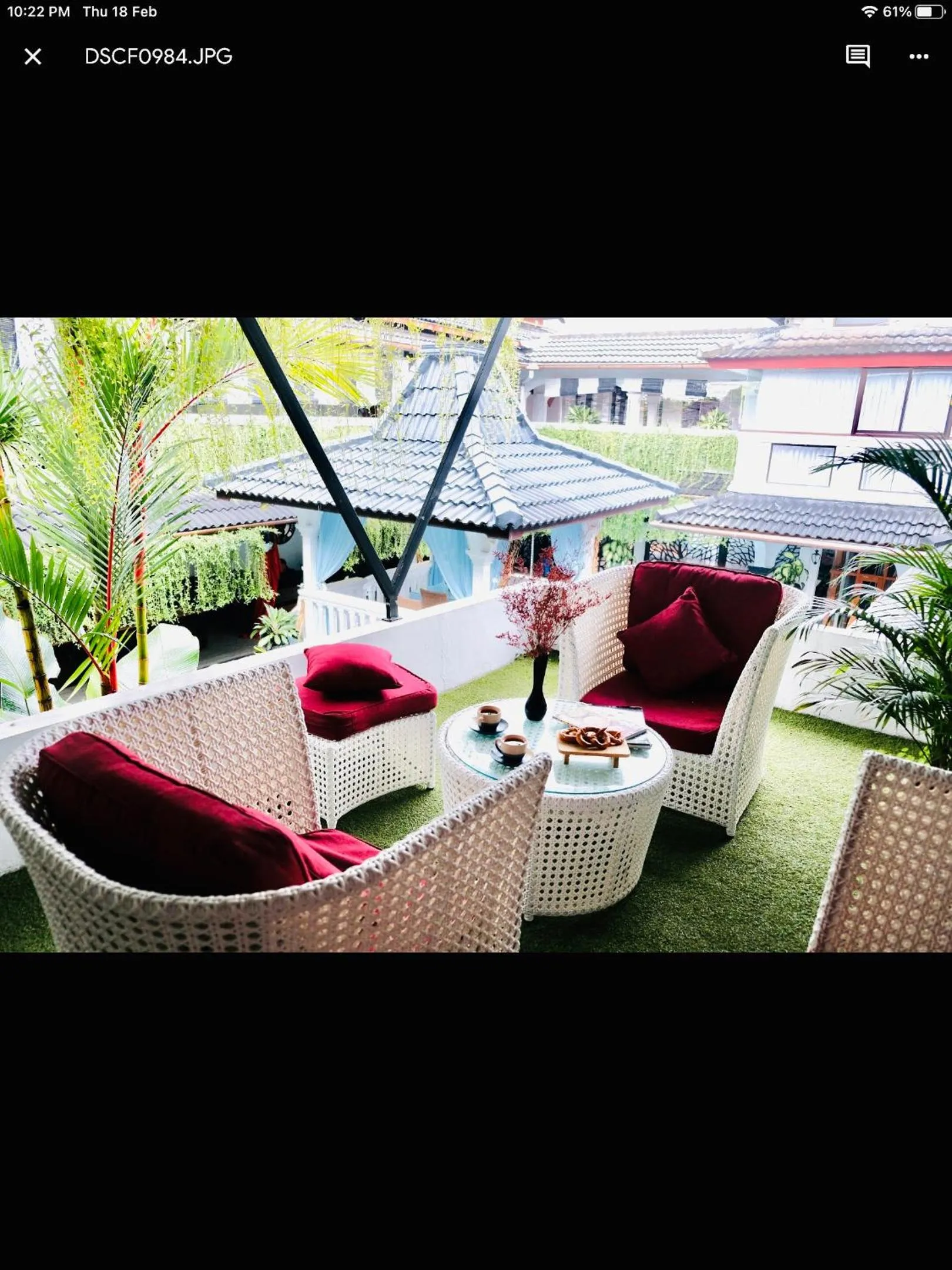 Patio in Raintree Boutique Villa & Gallery