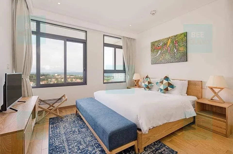 Bedroom, Bed in The Ocean Villas Danang