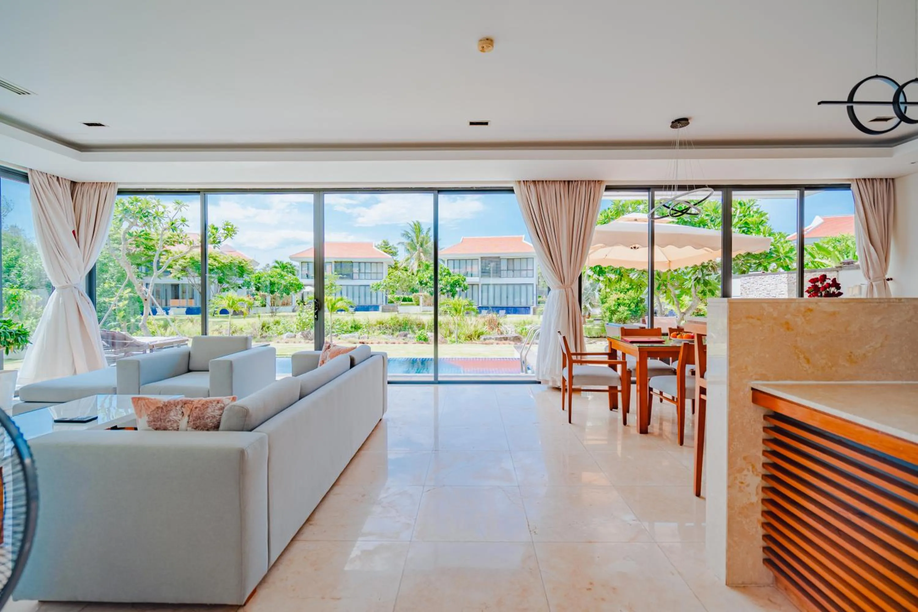 Living room in The Ocean Villas Danang