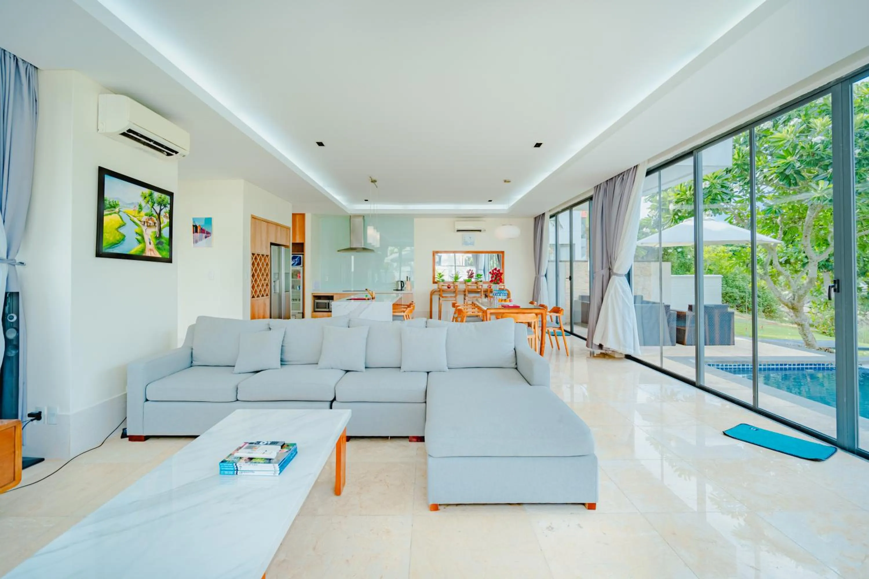Living room in The Ocean Villas Danang