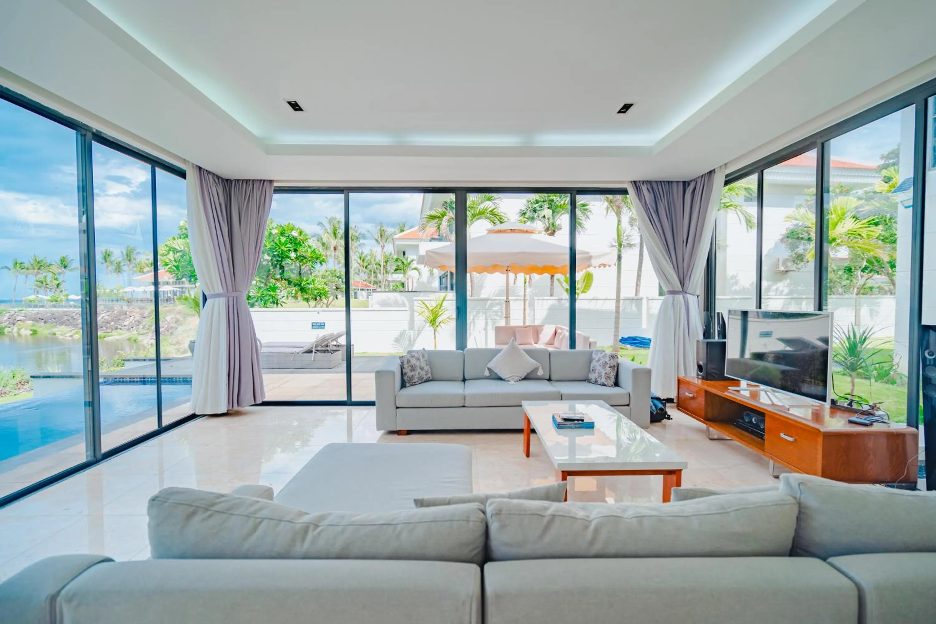Living room in The Ocean Villas Danang