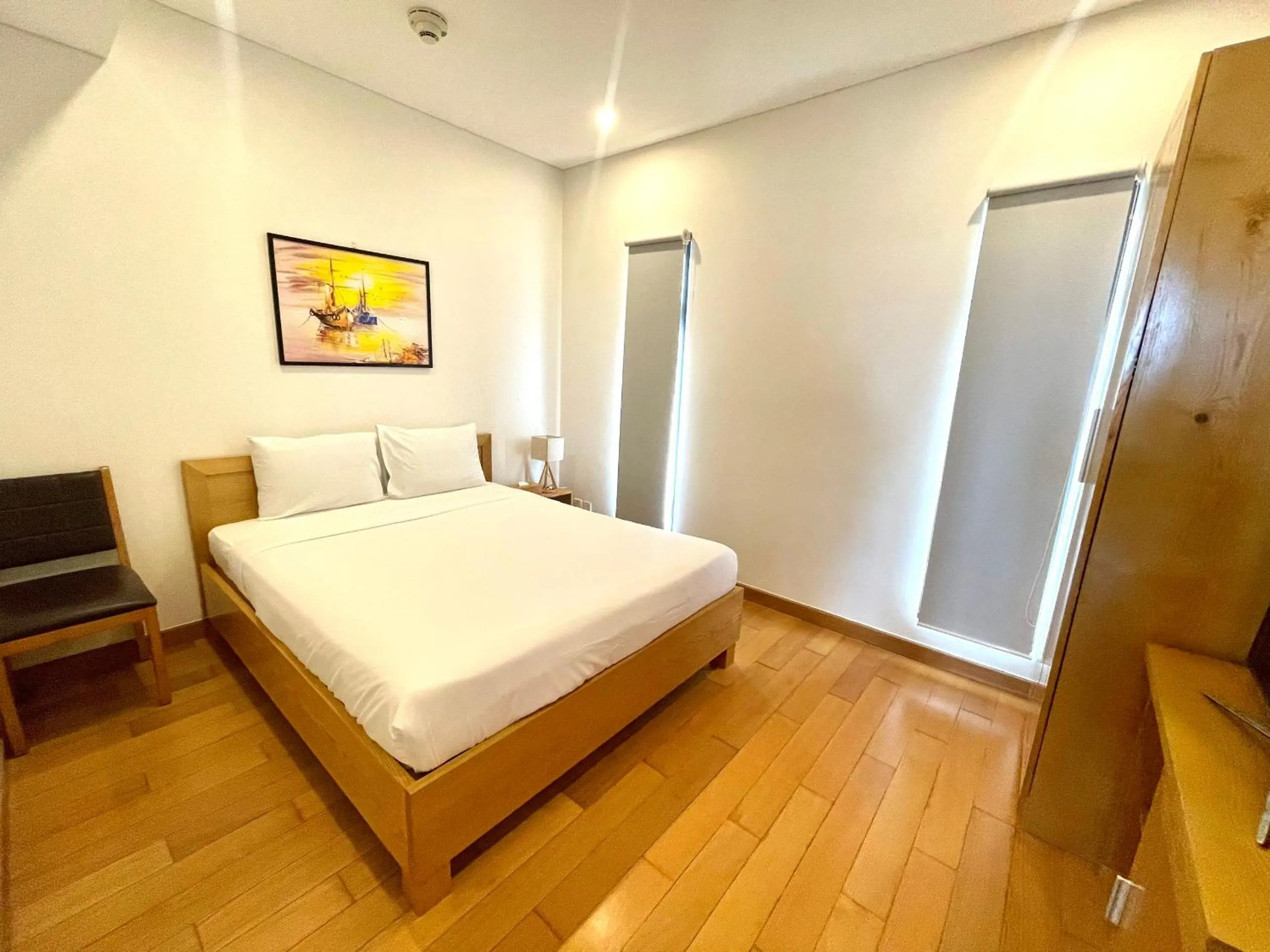Bed in The Ocean Villas Danang