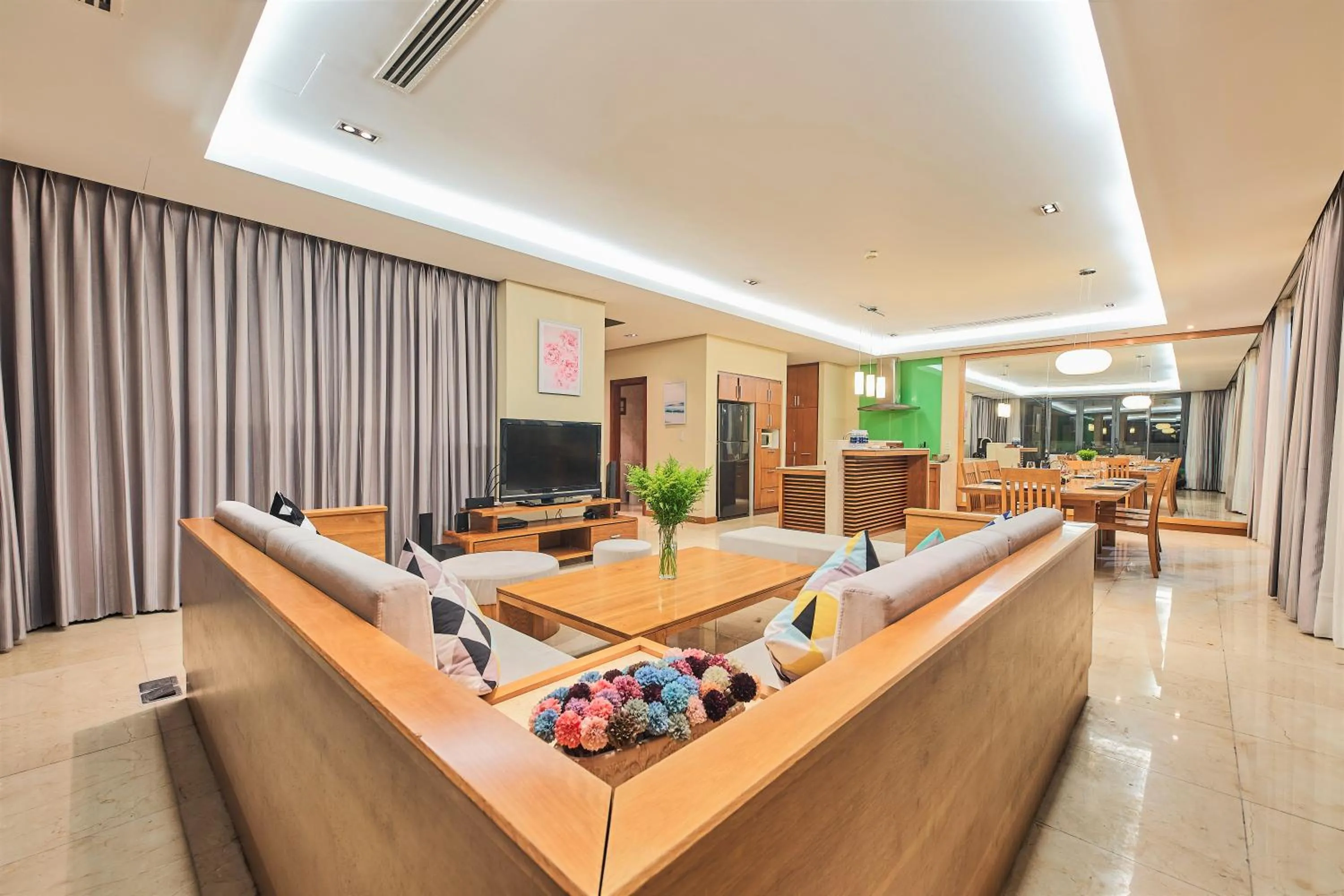 Living room in The Ocean Villas Danang