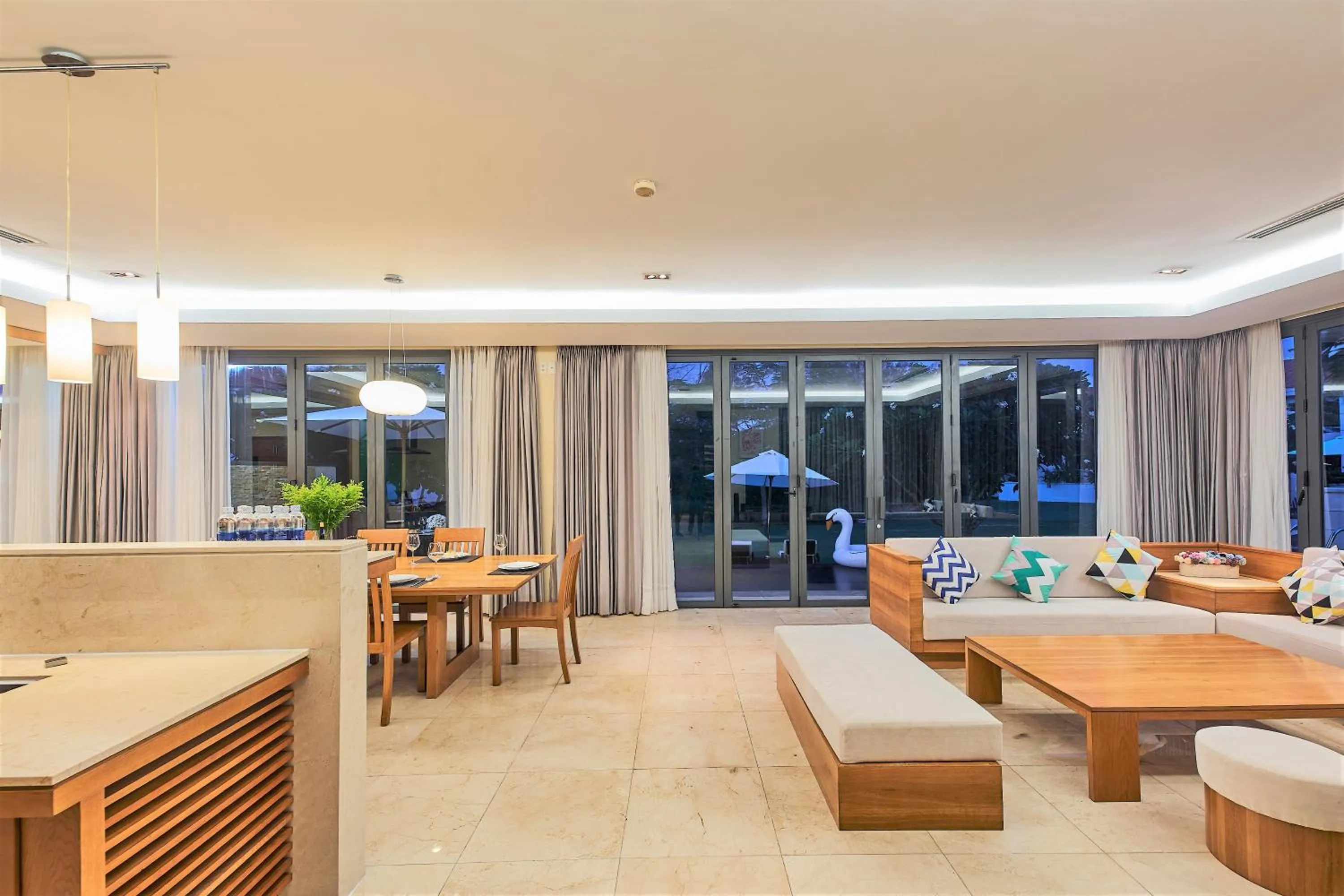 Living room in The Ocean Villas Danang