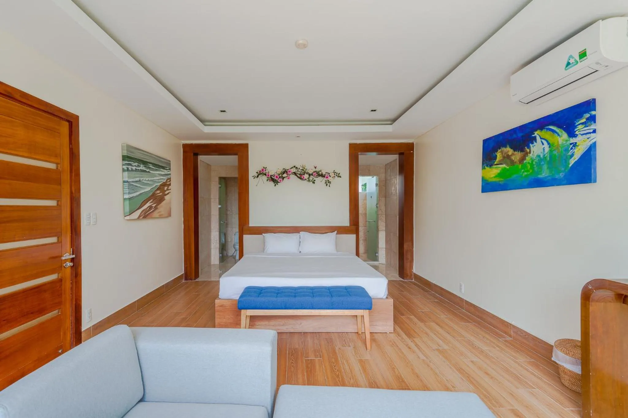 Bedroom, Bed in The Ocean Villas Danang