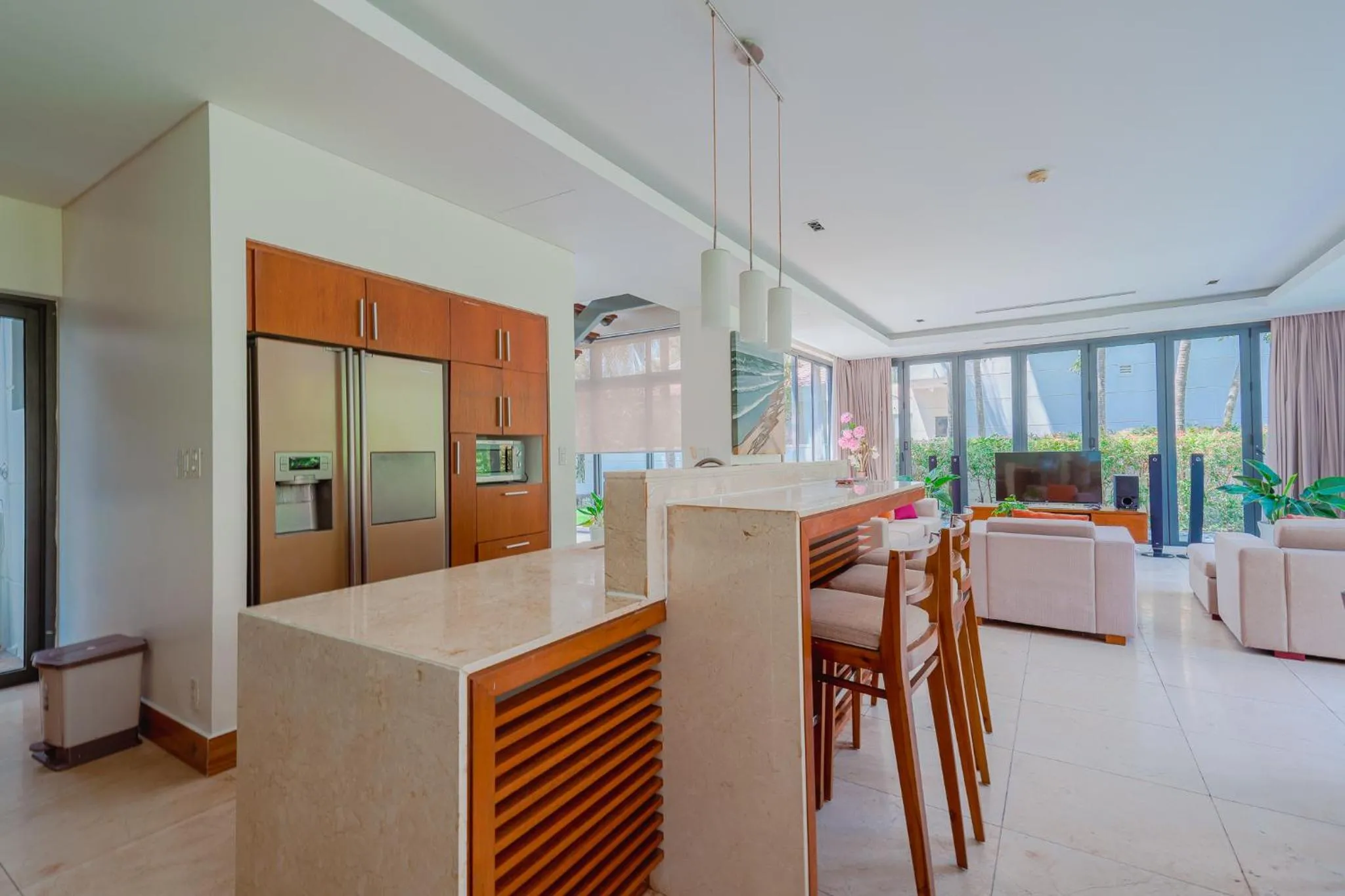 Kitchen or kitchenette in The Ocean Villas Danang