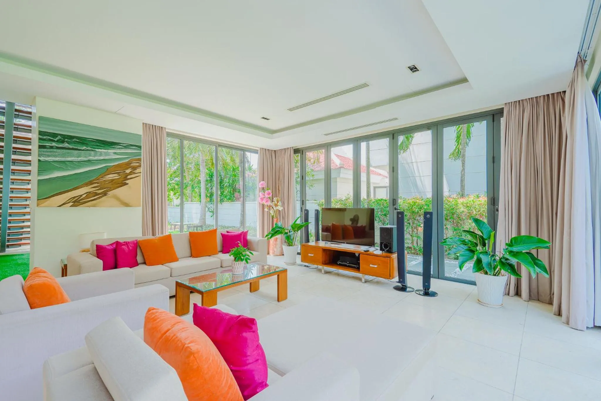 Living room in The Ocean Villas Danang