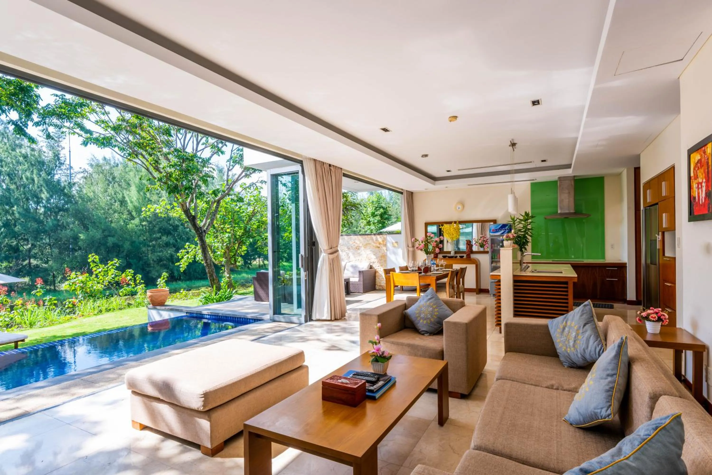 Living room in The Ocean Villas Danang