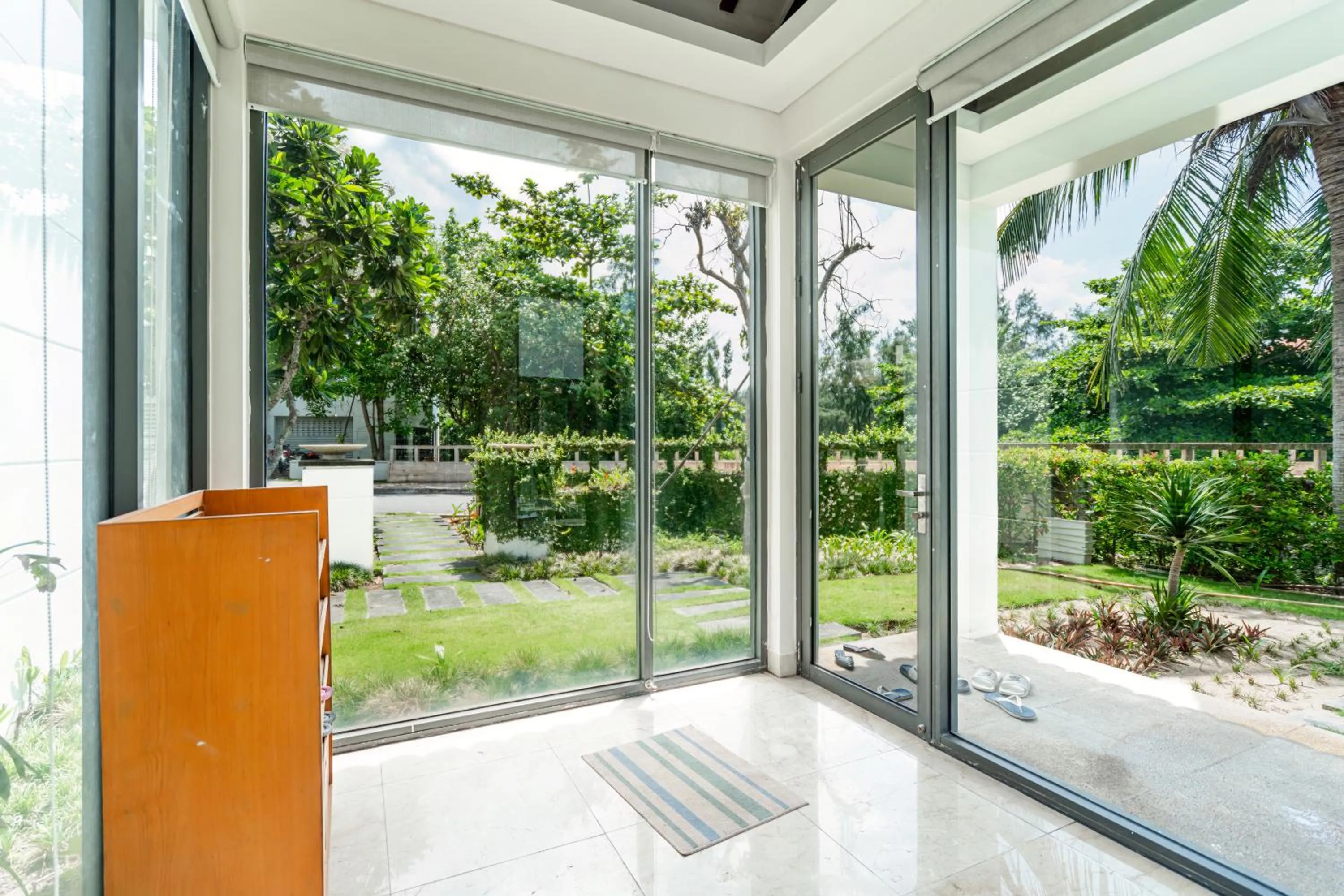 Garden view in The Ocean Villas Danang
