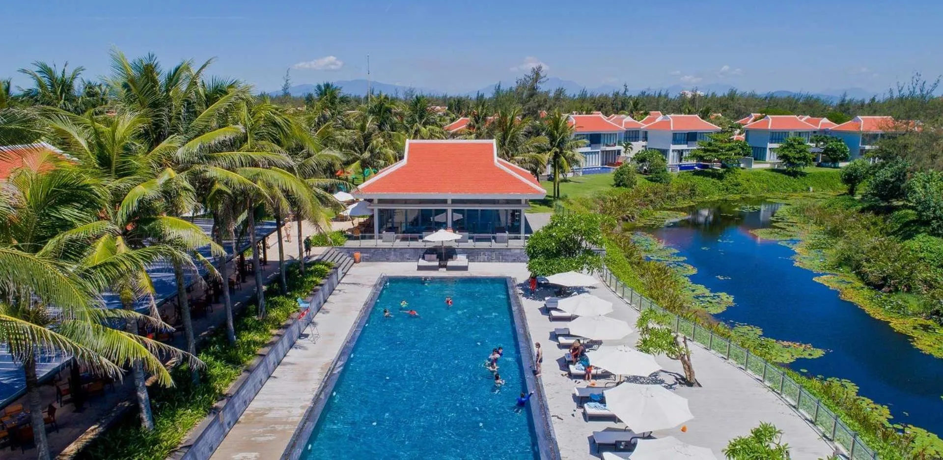 Swimming pool in The Ocean Villas Danang