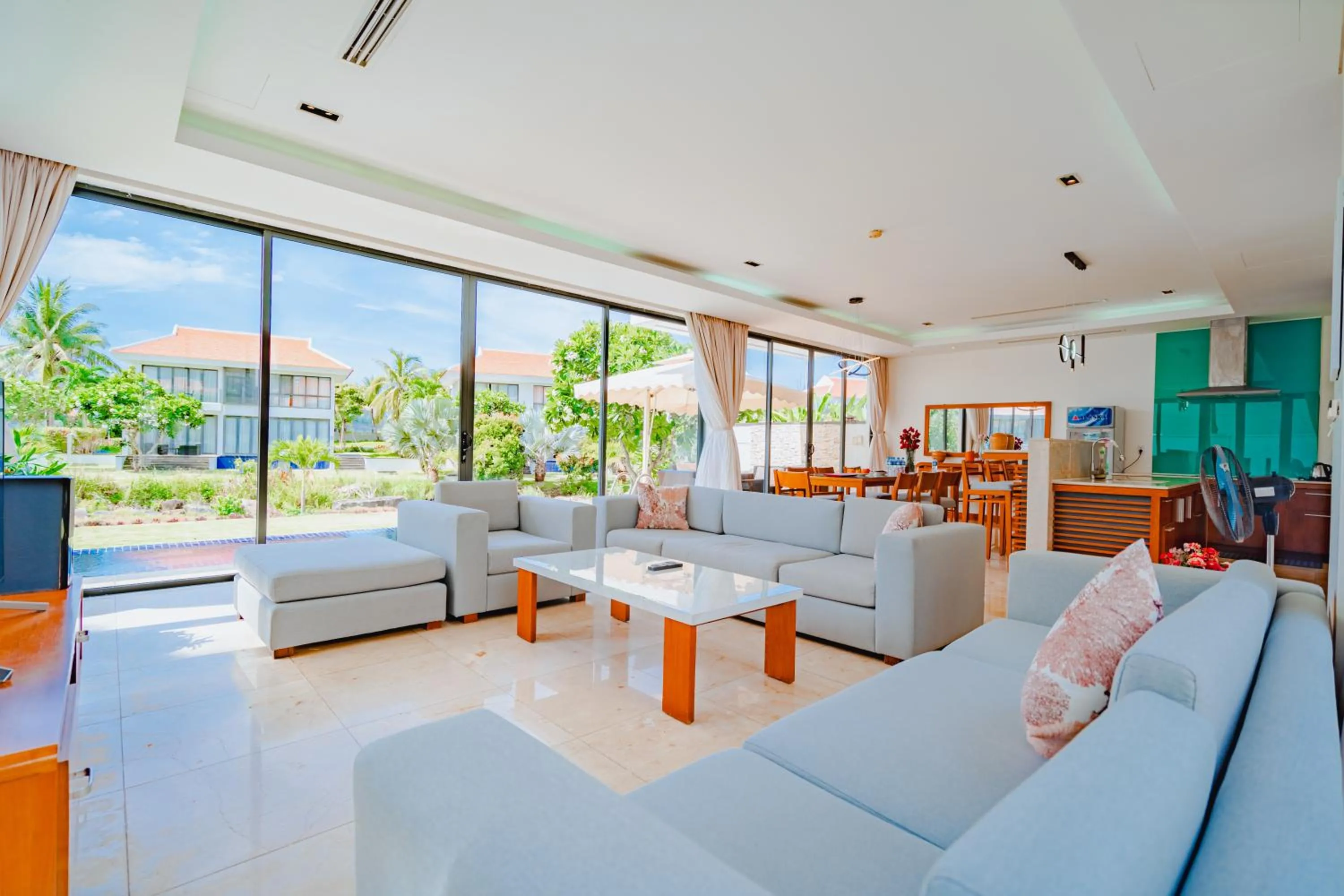 Living room in The Ocean Villas Danang