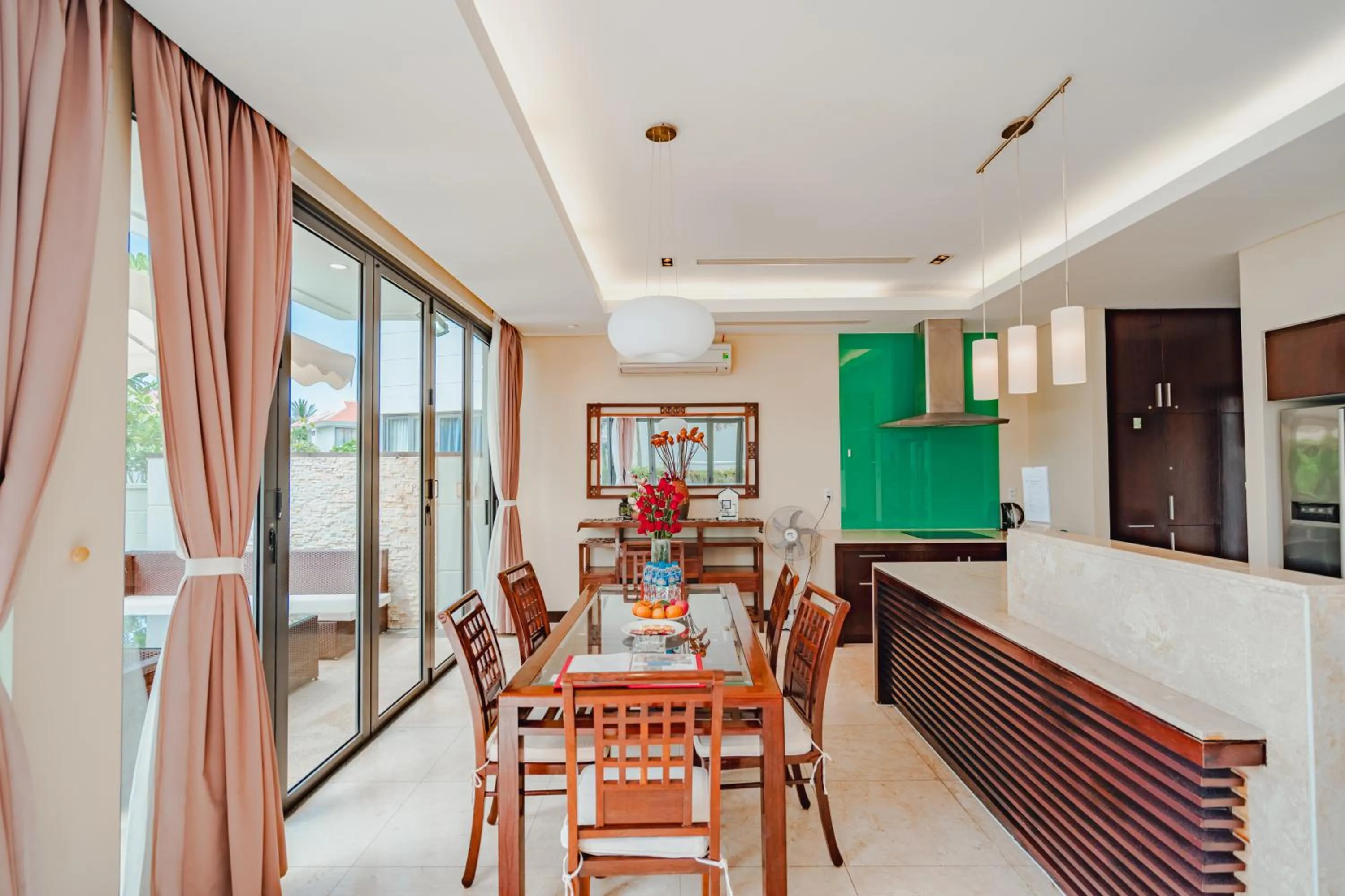 kitchen in The Ocean Villas Danang