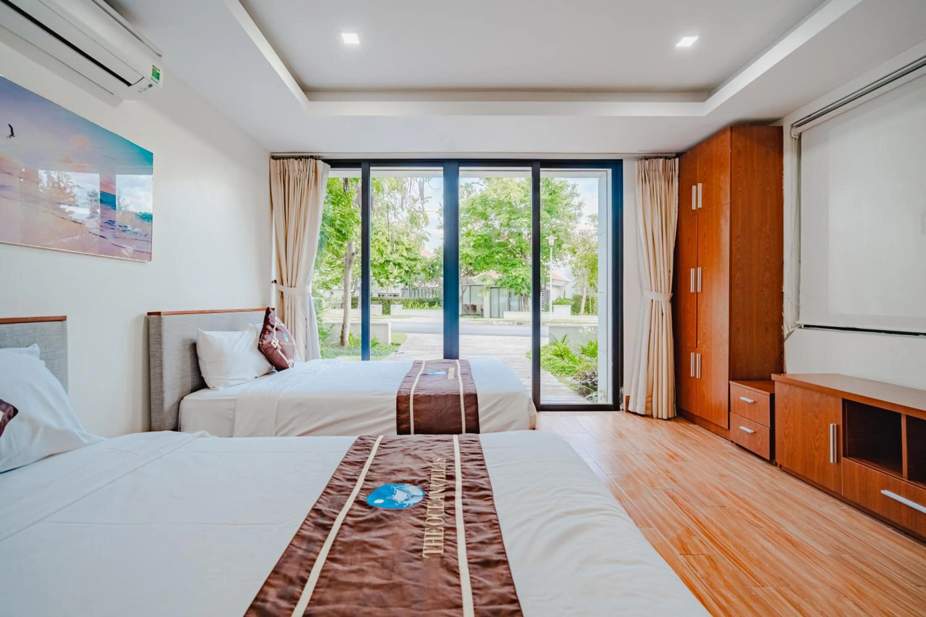 Bedroom, Bed in The Ocean Villas Danang