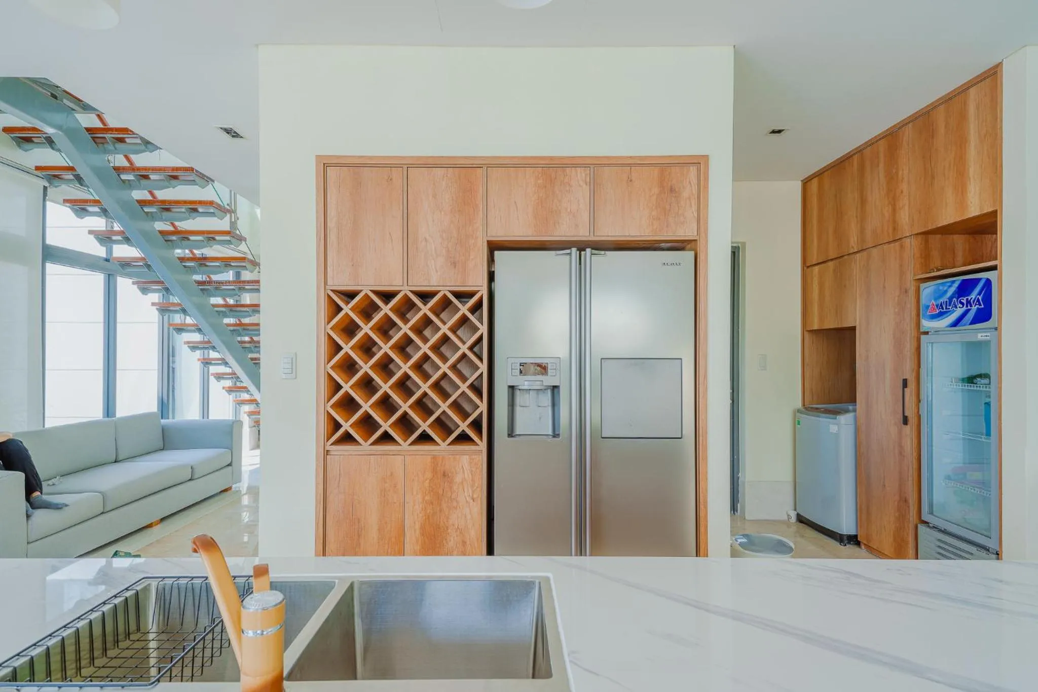 Kitchen or kitchenette in The Ocean Villas Danang