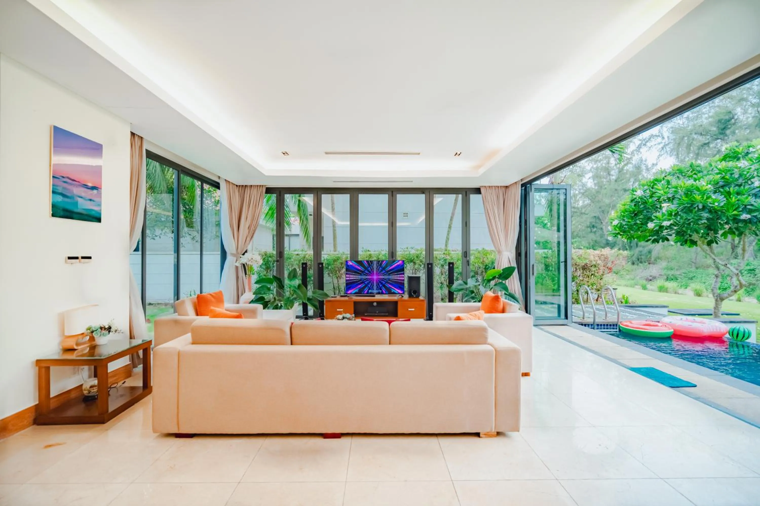 Living room in The Ocean Villas Danang