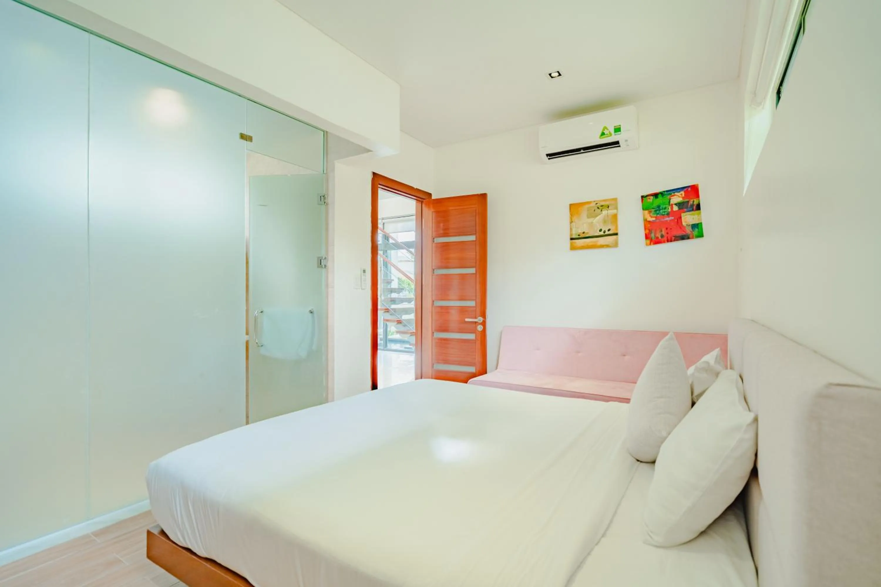 Bedroom, Bed in The Ocean Villas Danang