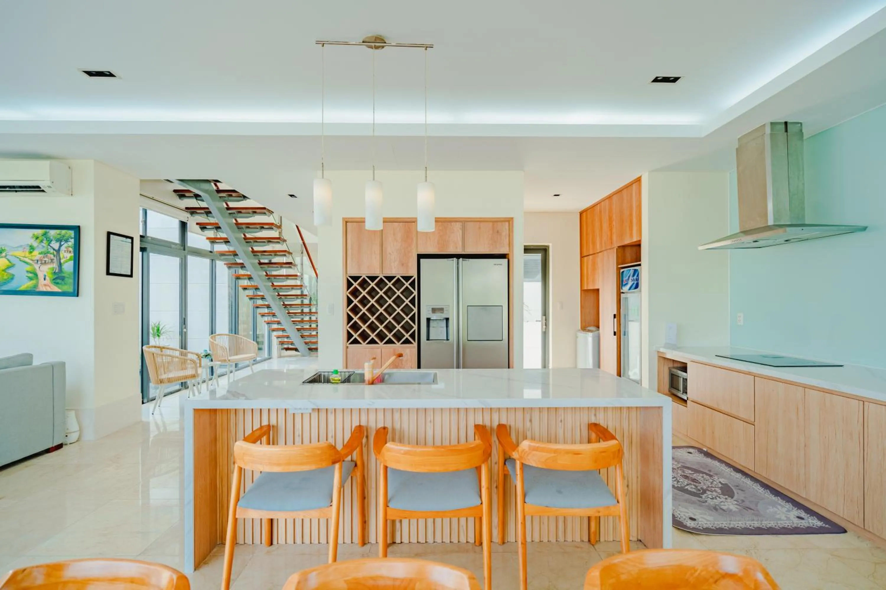 Seating area in The Ocean Villas Danang