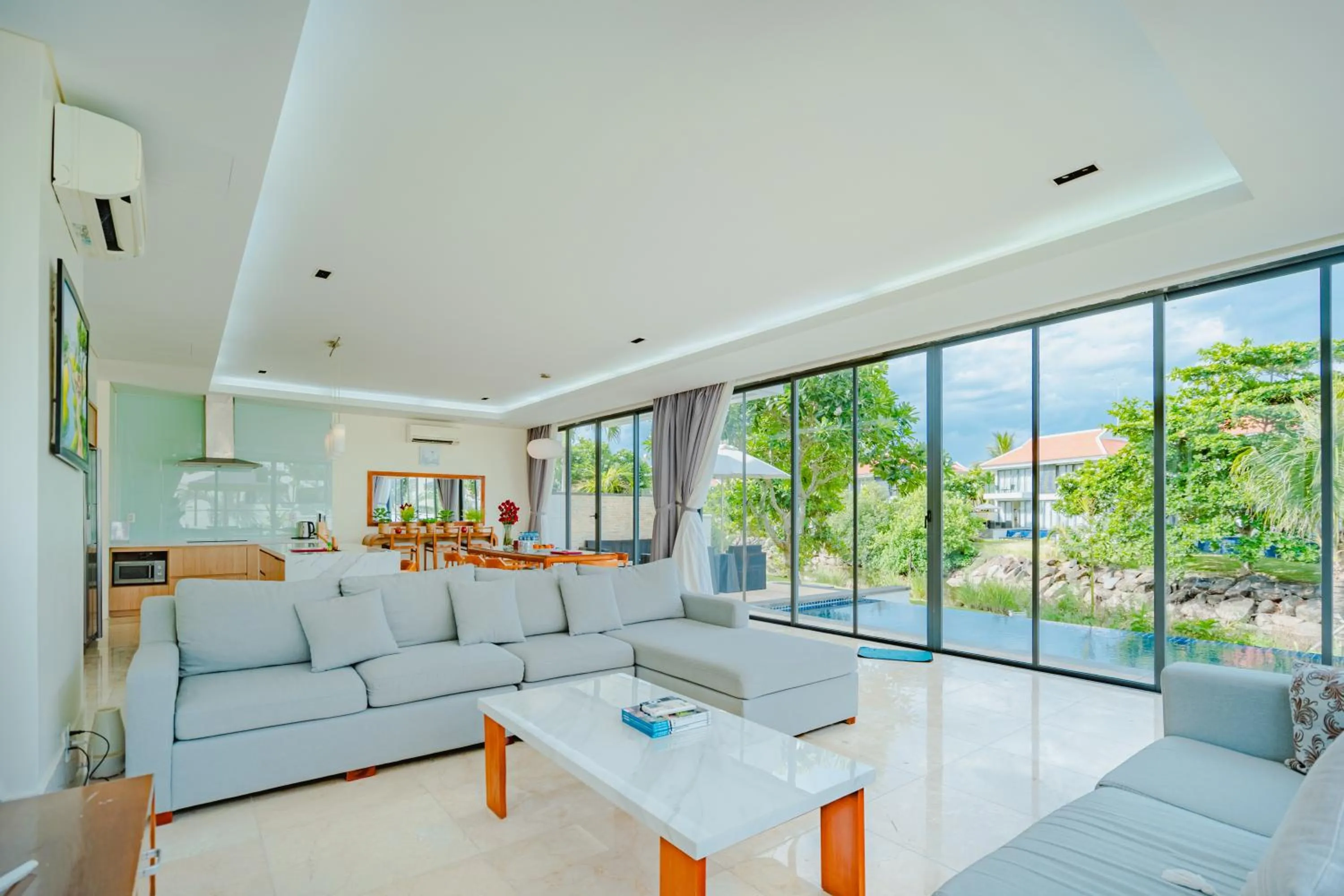 Living room in The Ocean Villas Danang