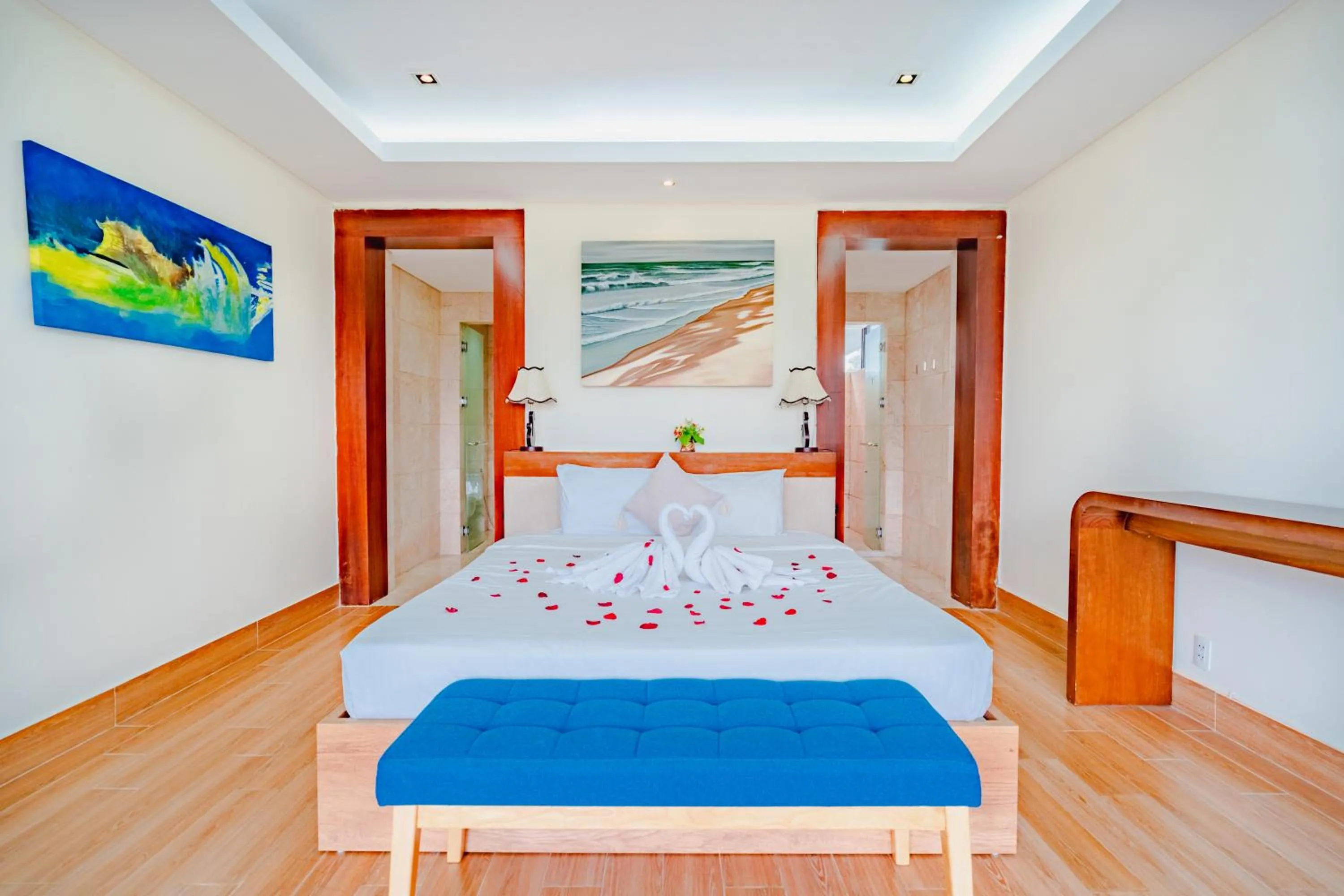 Decorative detail, Bed in The Ocean Villas Danang