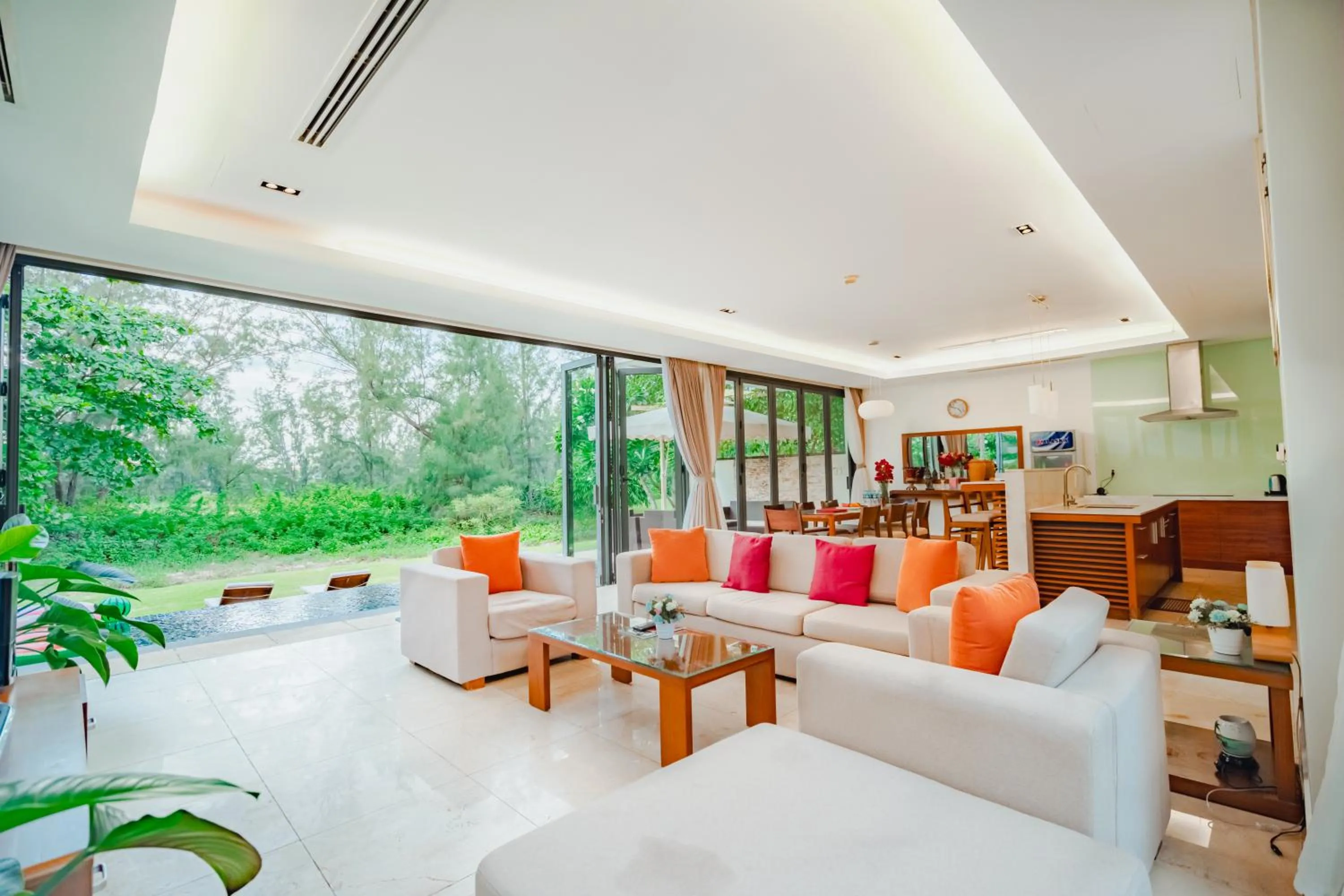 Living room, Bed in The Ocean Villas Danang