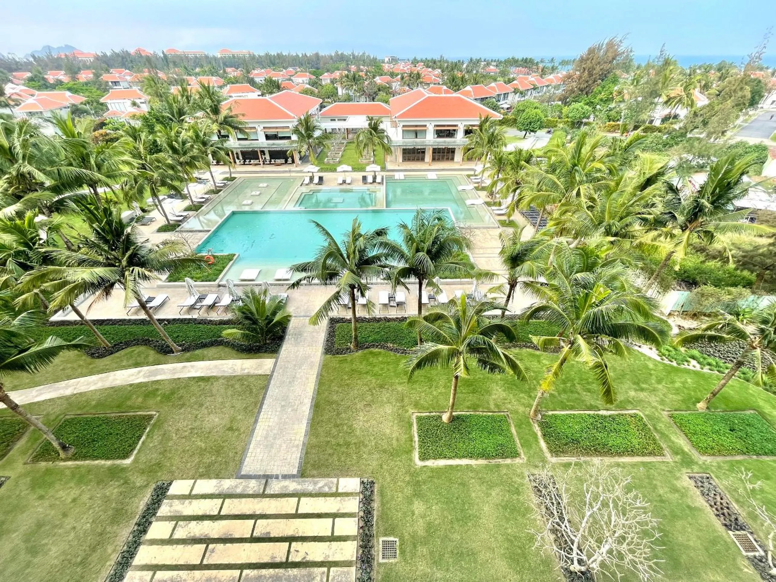 Garden view in The Ocean Villas Danang