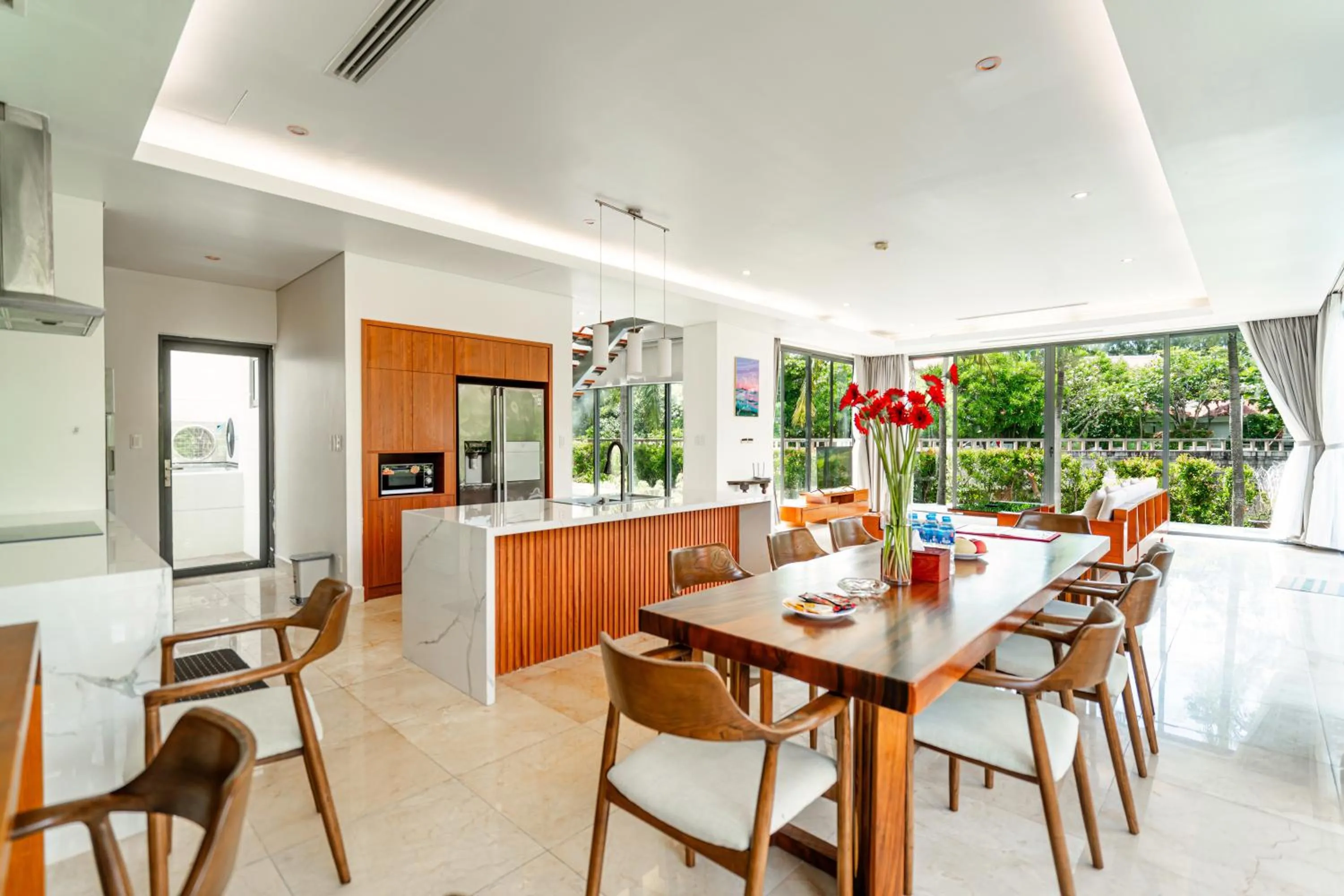 kitchen in The Ocean Villas Danang