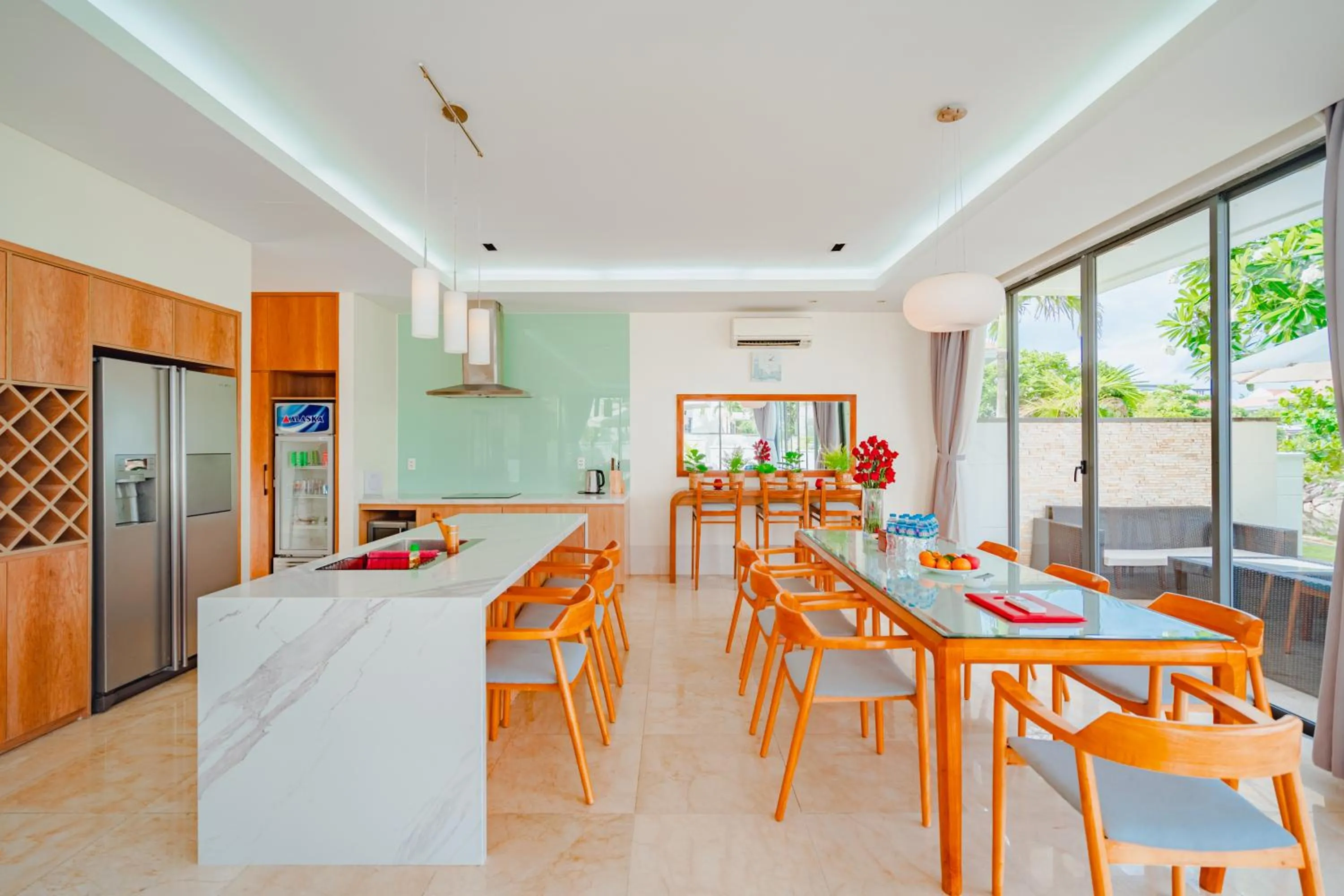 Dining area in The Ocean Villas Danang