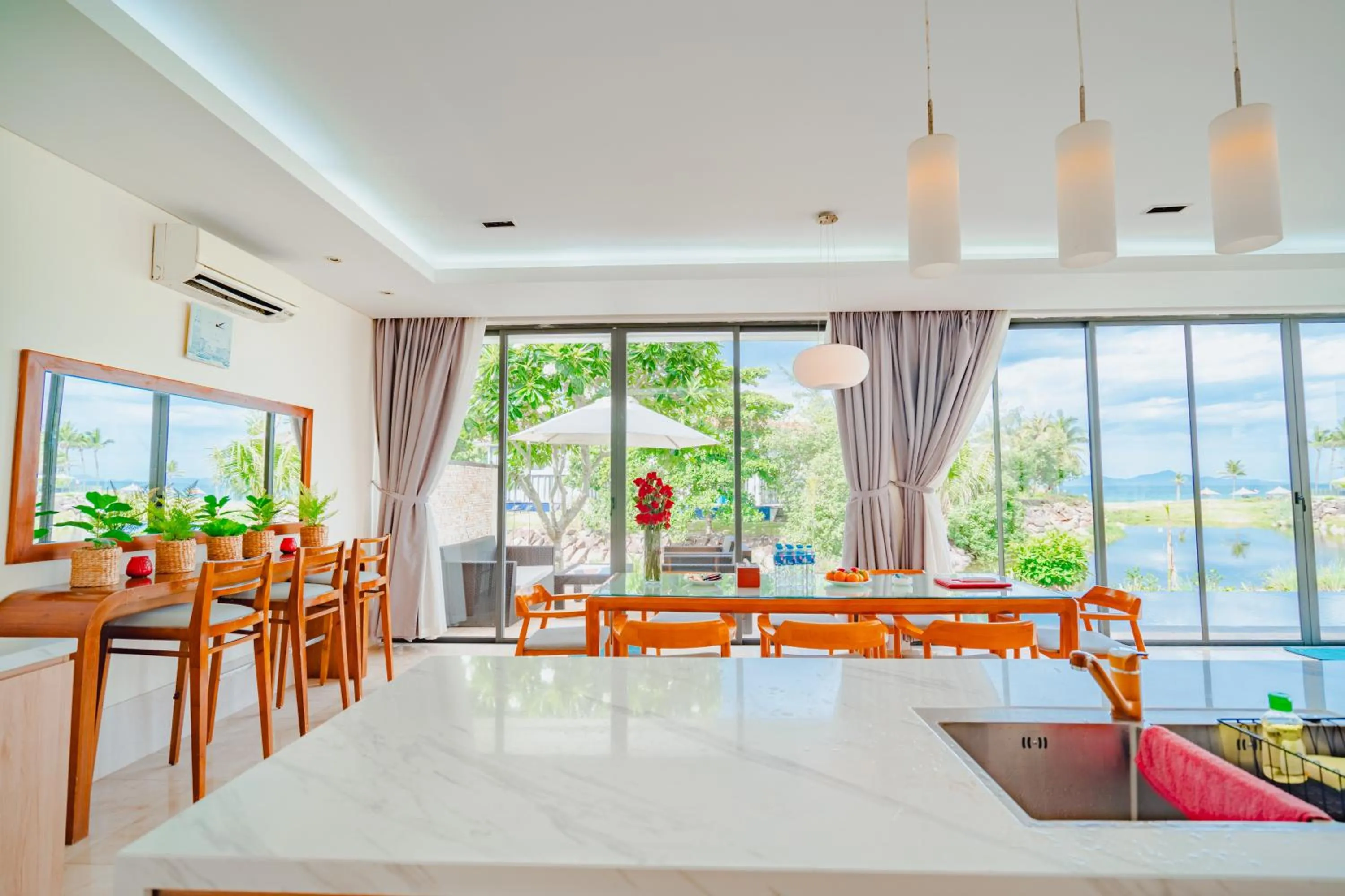 Dining area in The Ocean Villas Danang
